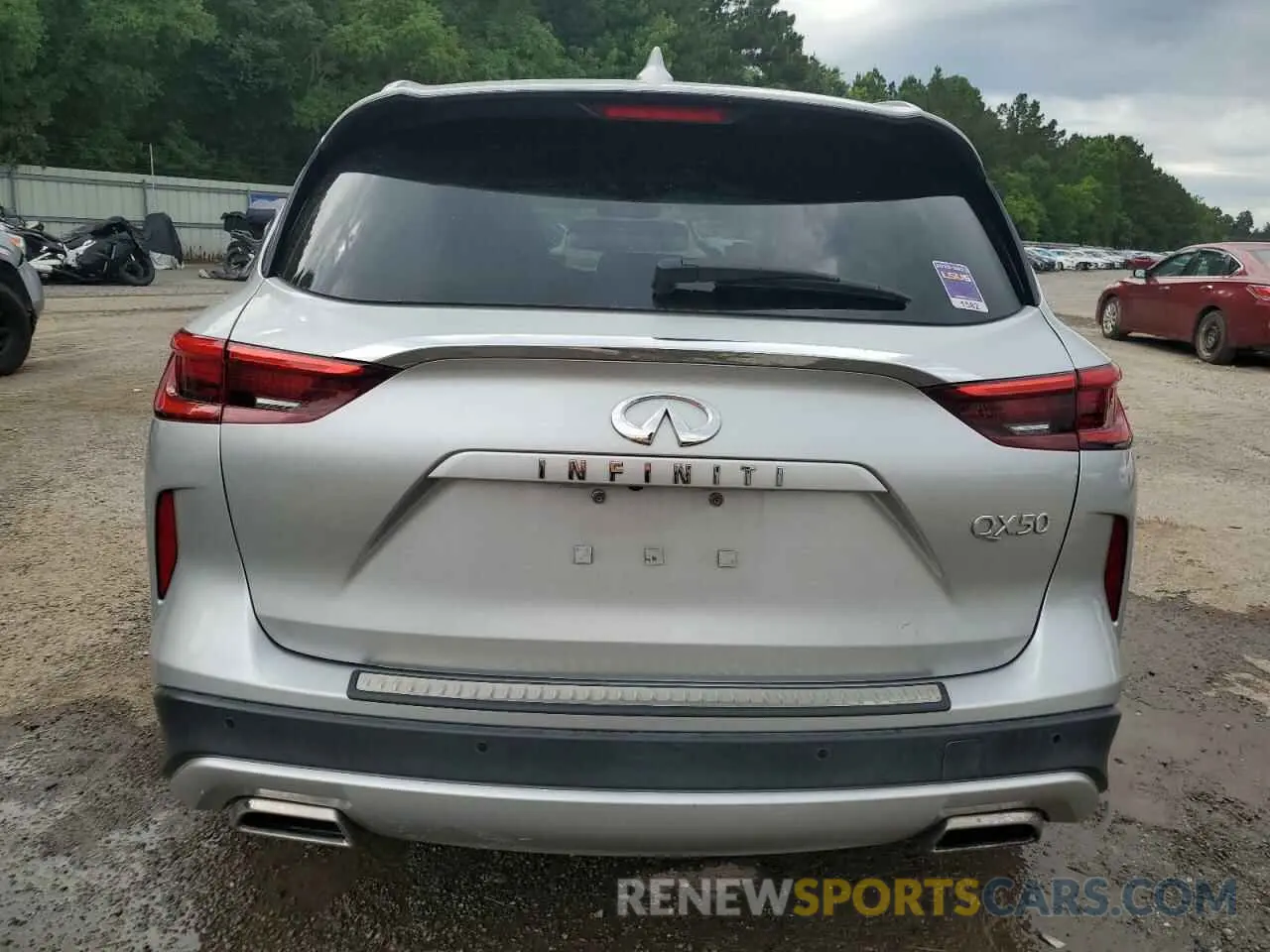 6 Photograph of a damaged car 3PCAJ5M19KF119204 INFINITI QX50 2019