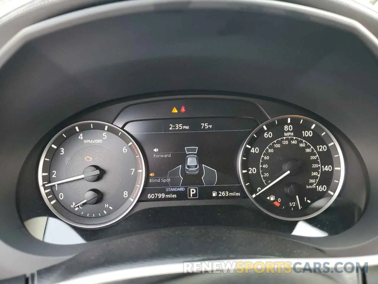 9 Photograph of a damaged car 3PCAJ5M19KF133426 INFINITI QX50 2019