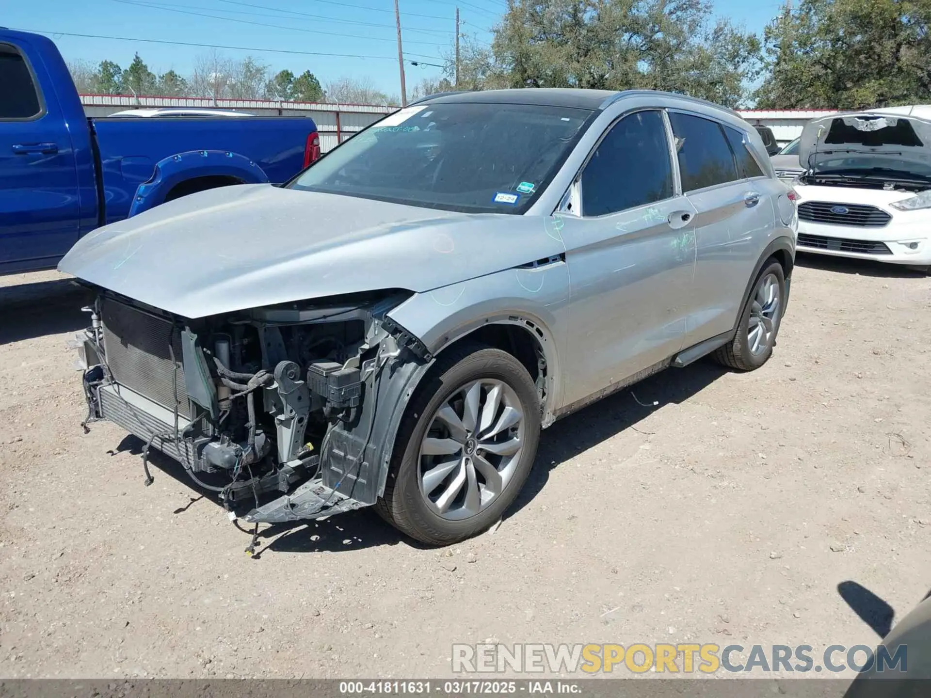 2 Photograph of a damaged car 3PCAJ5M19KF144488 INFINITI QX50 2019