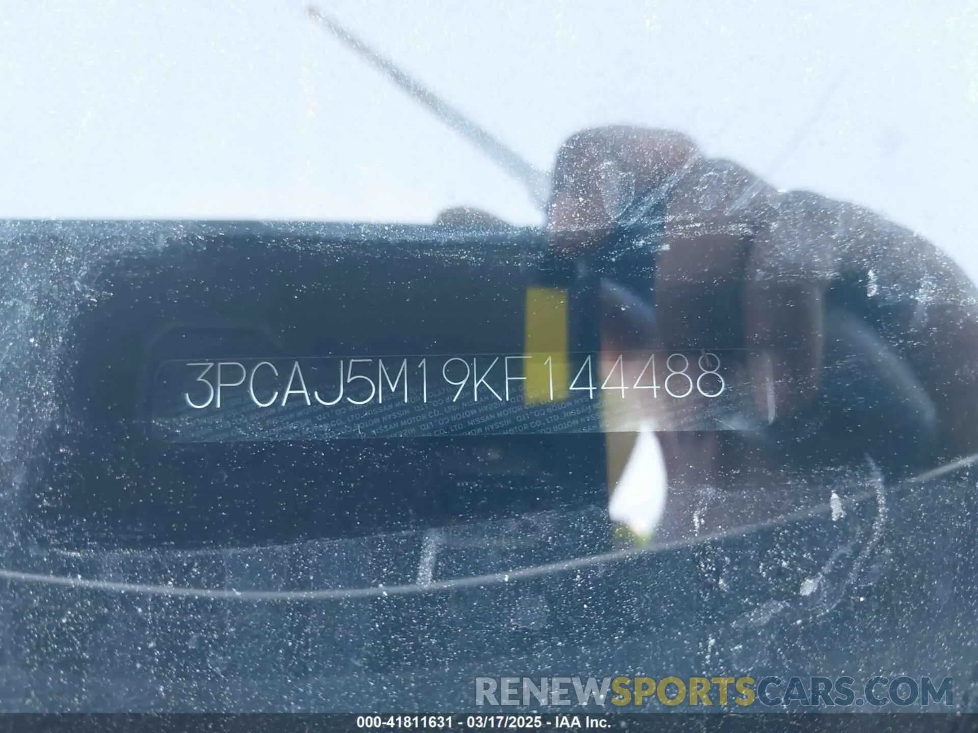 9 Photograph of a damaged car 3PCAJ5M19KF144488 INFINITI QX50 2019