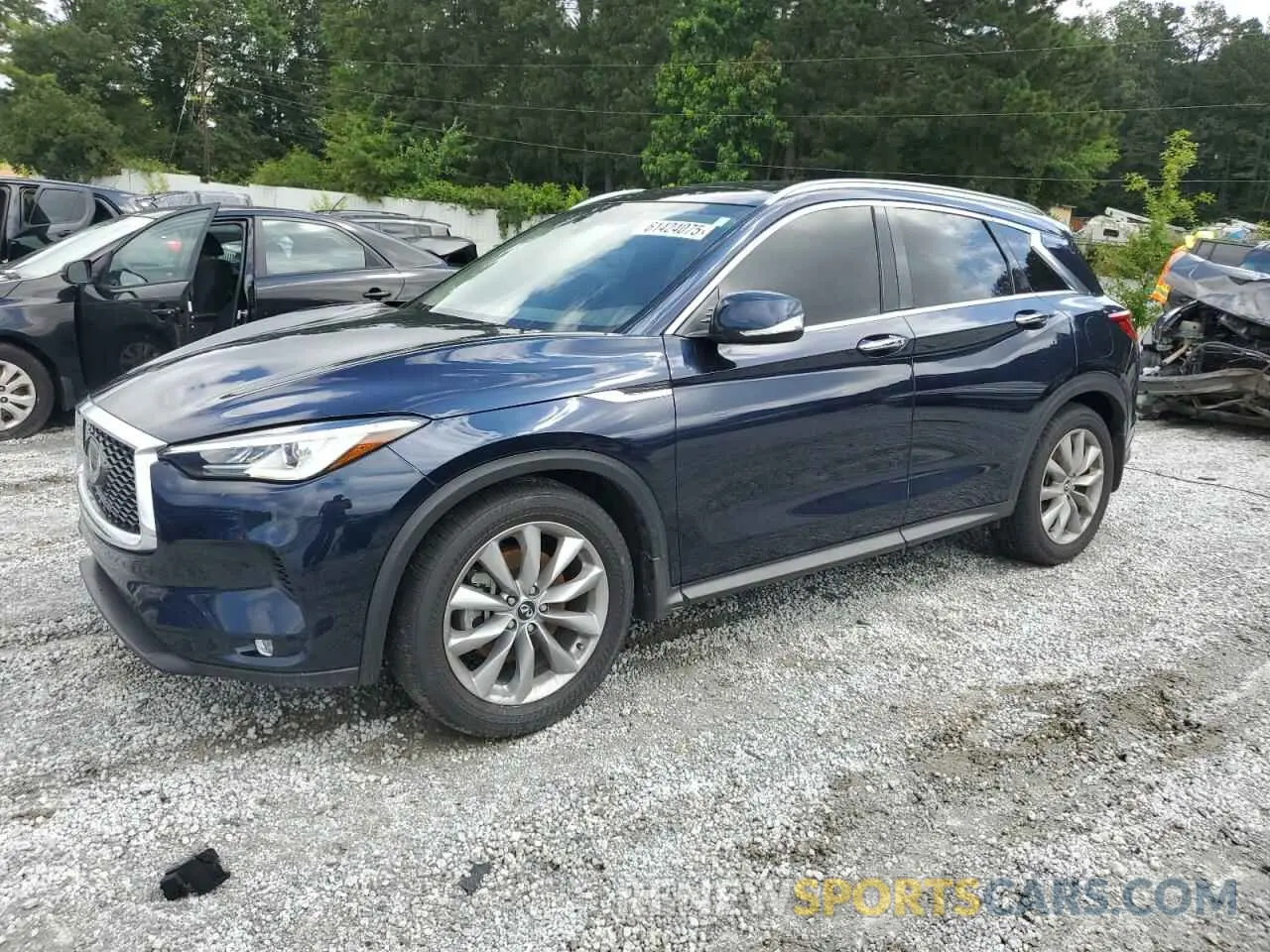 1 Photograph of a damaged car 3PCAJ5M19KF148511 INFINITI QX50 2019