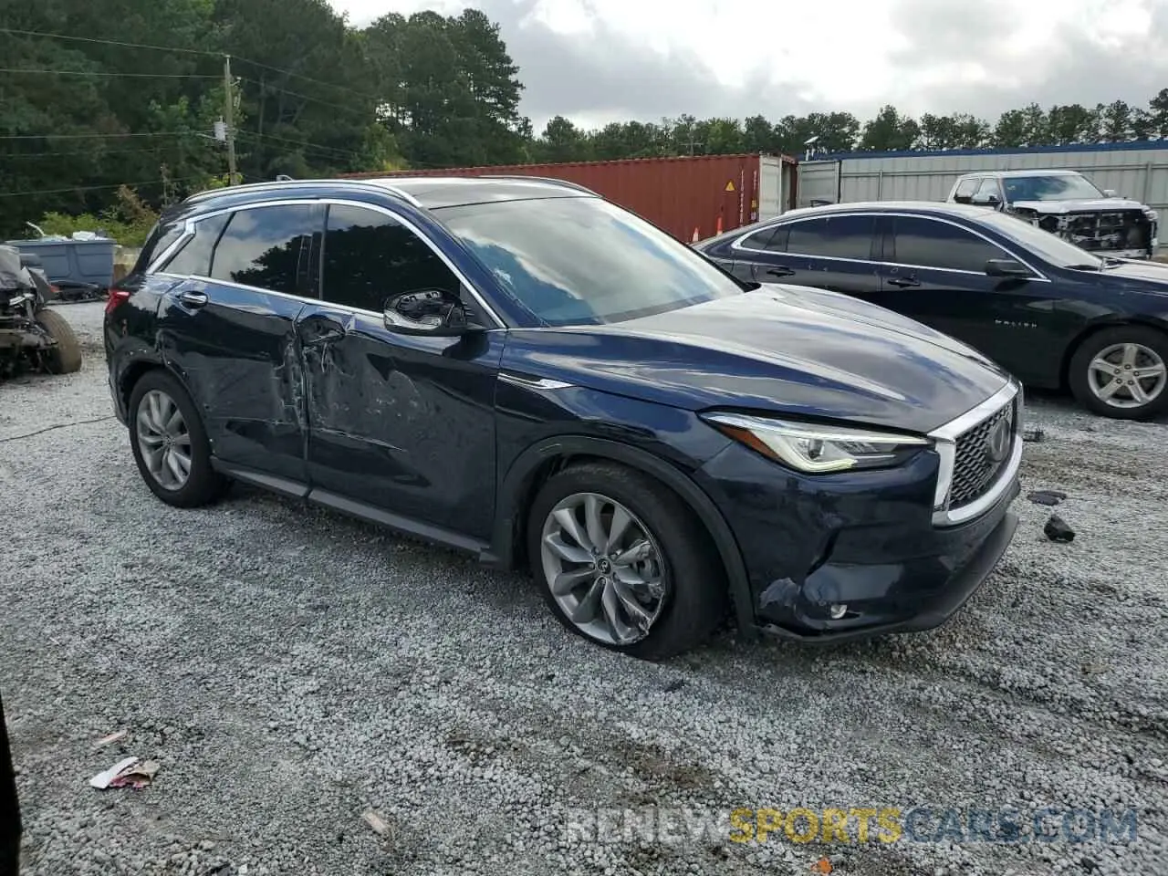 4 Photograph of a damaged car 3PCAJ5M19KF148511 INFINITI QX50 2019