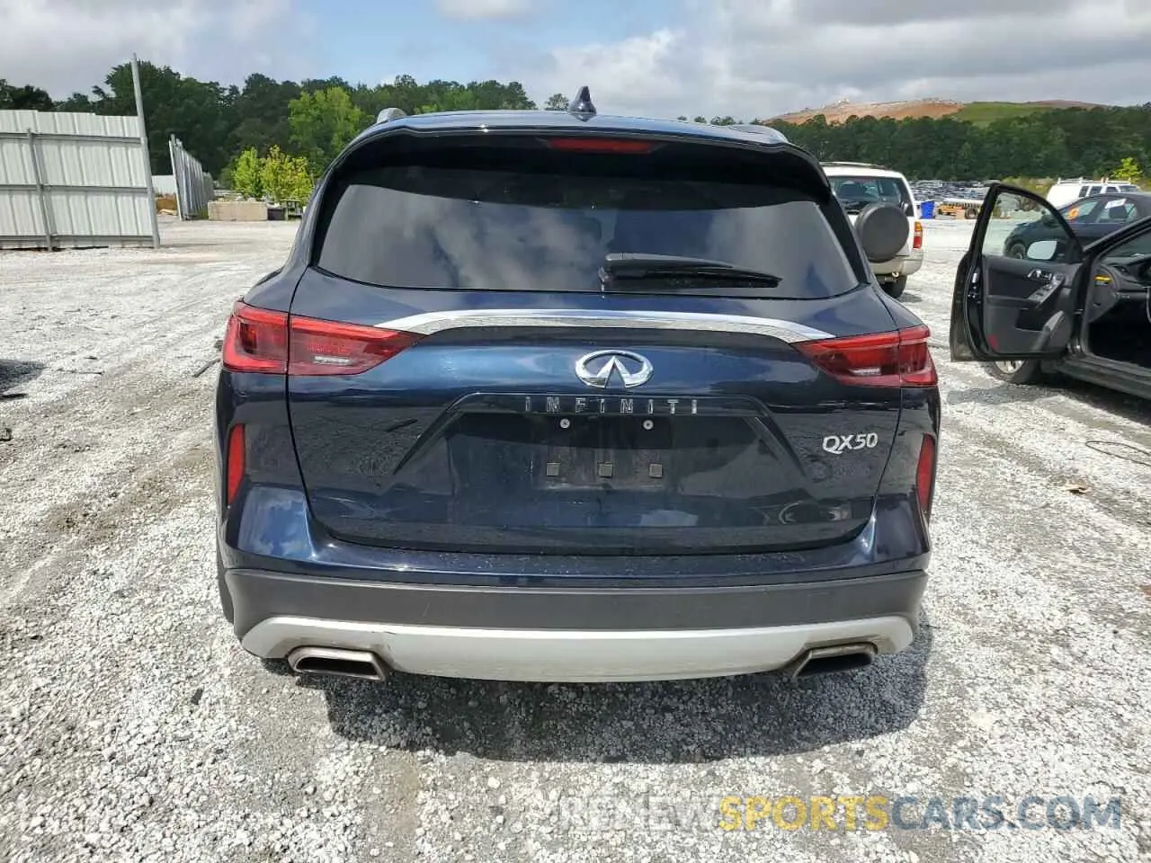 6 Photograph of a damaged car 3PCAJ5M19KF148511 INFINITI QX50 2019