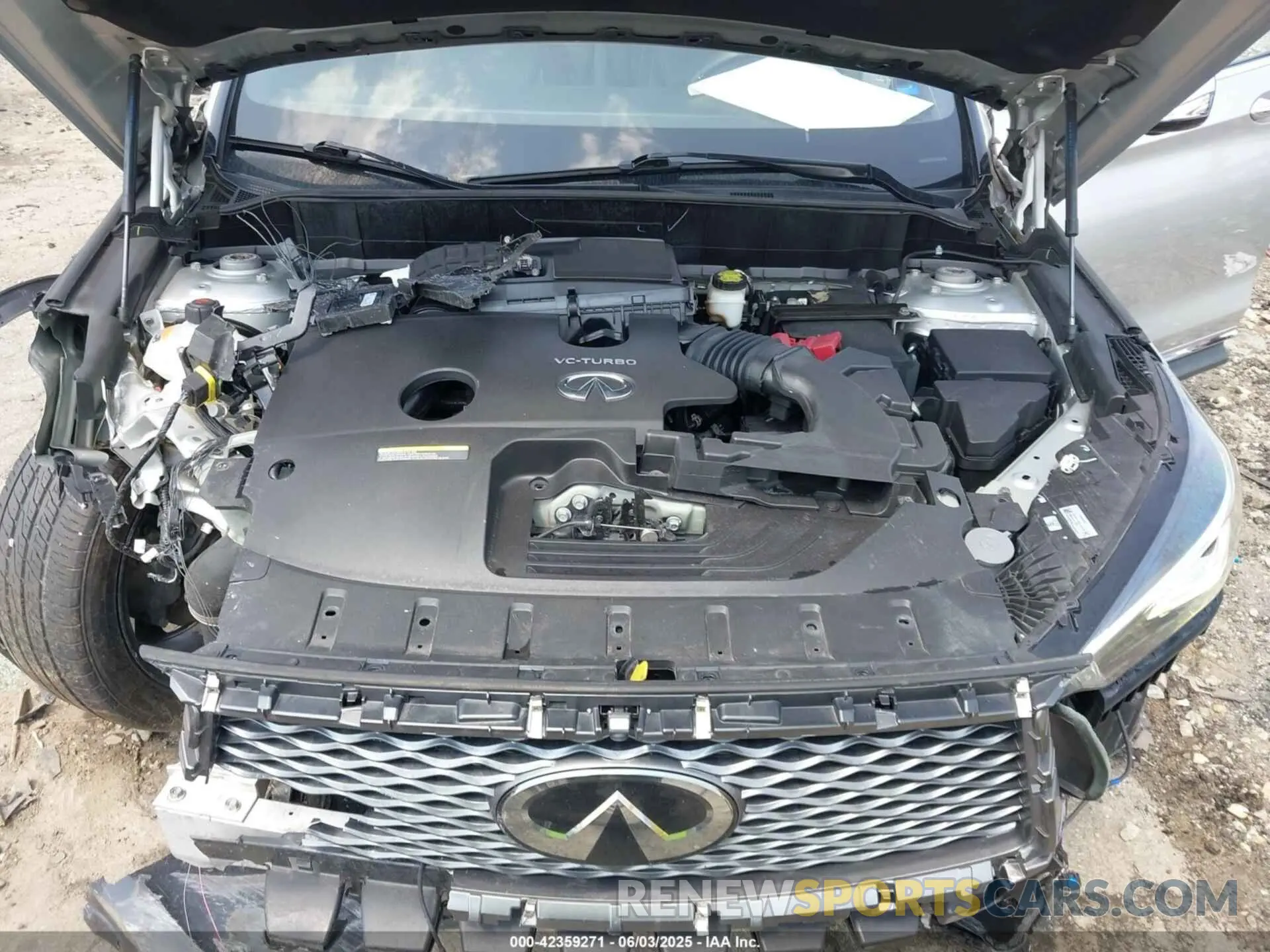 10 Photograph of a damaged car 3PCAJ5M1XKF119258 INFINITI QX50 2019
