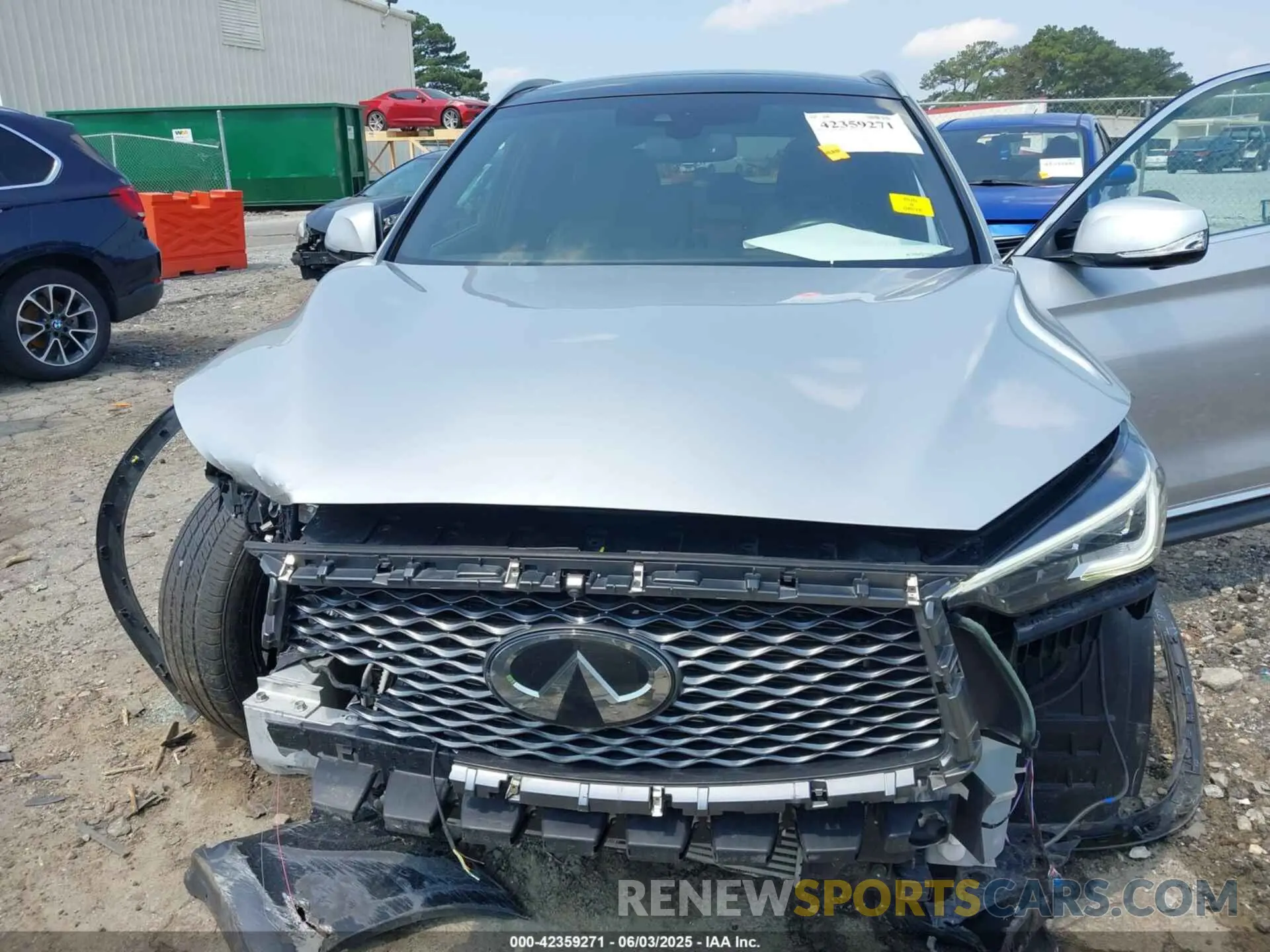 6 Photograph of a damaged car 3PCAJ5M1XKF119258 INFINITI QX50 2019