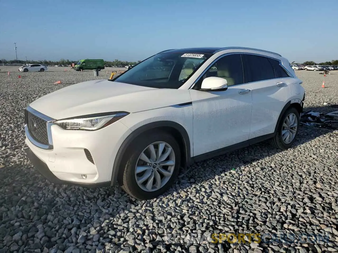 1 Photograph of a damaged car 3PCAJ5M1XKF119390 INFINITI QX50 2019