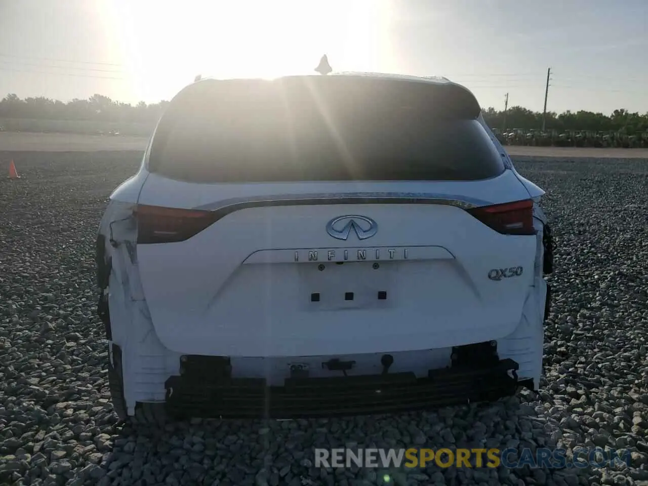 6 Photograph of a damaged car 3PCAJ5M1XKF119390 INFINITI QX50 2019