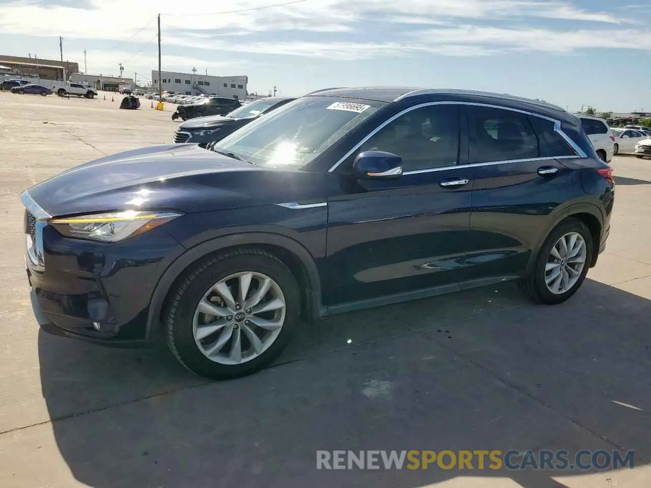 1 Photograph of a damaged car 3PCAJ5M1XKF123830 INFINITI QX50 2019