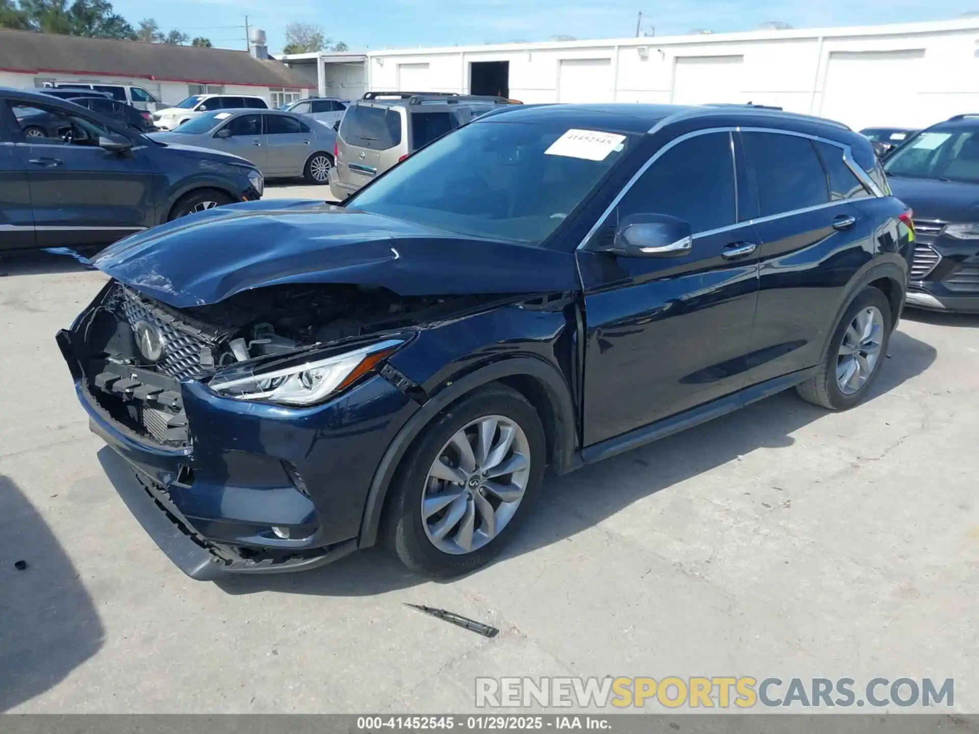 2 Photograph of a damaged car 3PCAJ5M1XKF131104 INFINITI QX50 2019