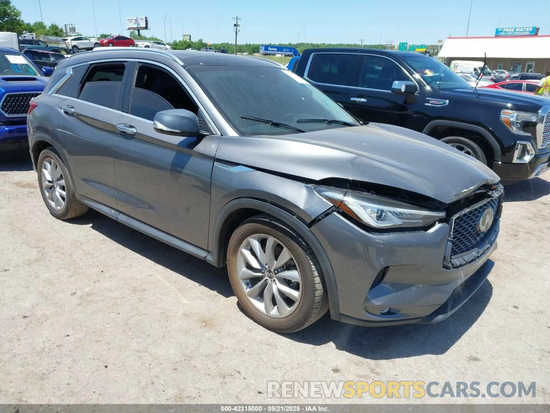 1 Photograph of a damaged car 3PCAJ5M1XKF134746 INFINITI QX50 2019