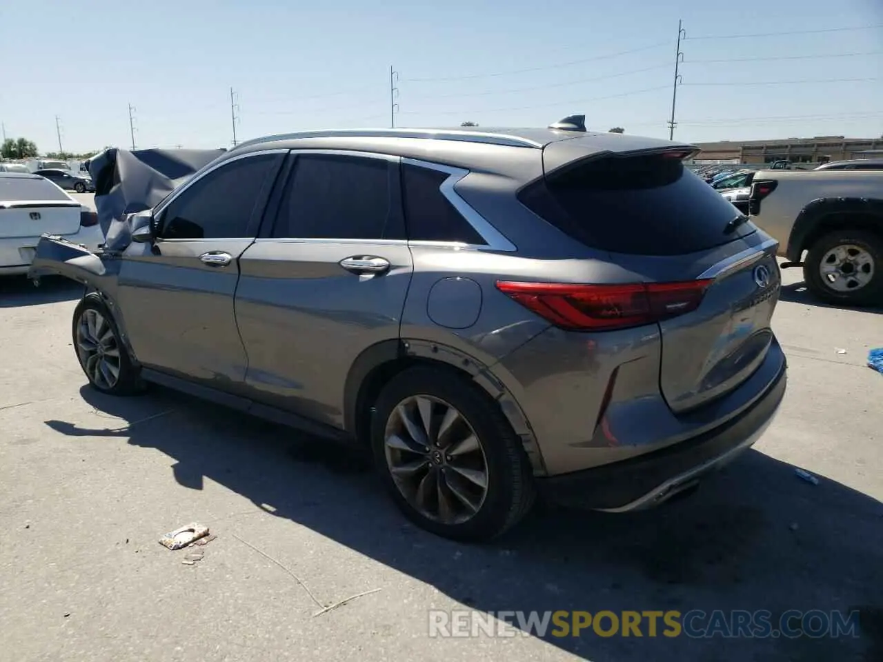2 Photograph of a damaged car 3PCAJ5M1XKF137050 INFINITI QX50 2019