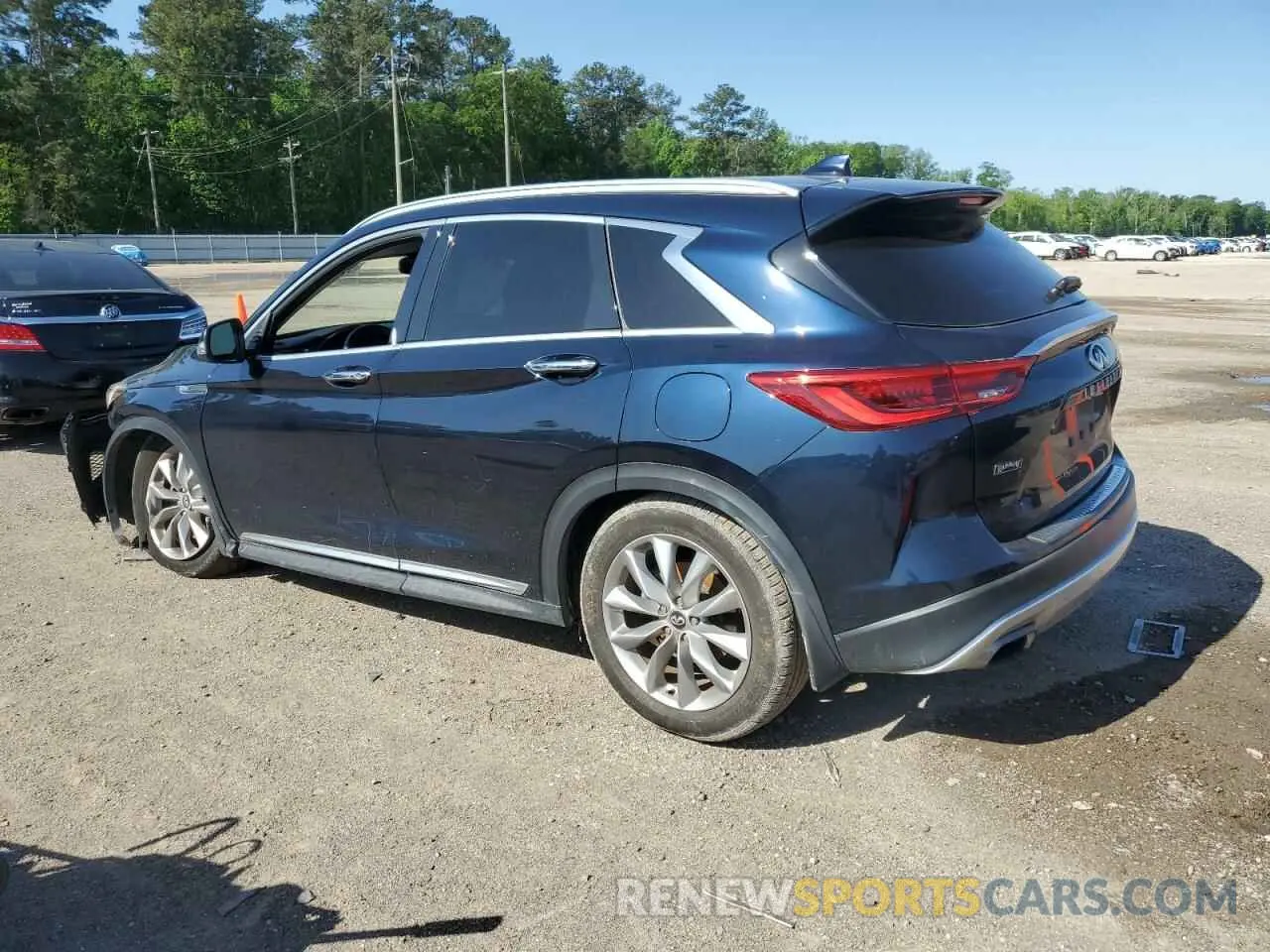 2 Photograph of a damaged car 3PCAJ5M1XKF137405 INFINITI QX50 2019