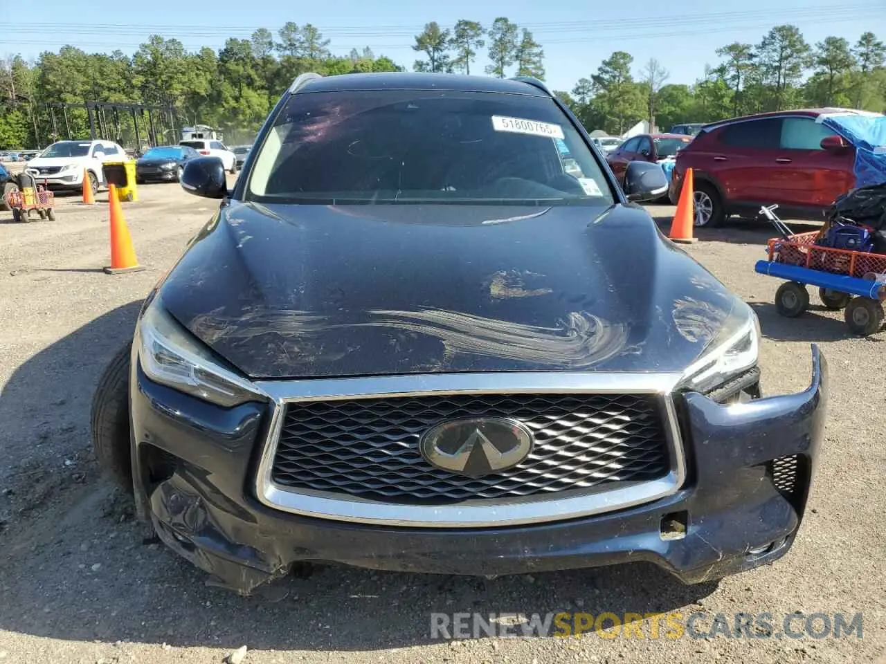 5 Photograph of a damaged car 3PCAJ5M1XKF137405 INFINITI QX50 2019
