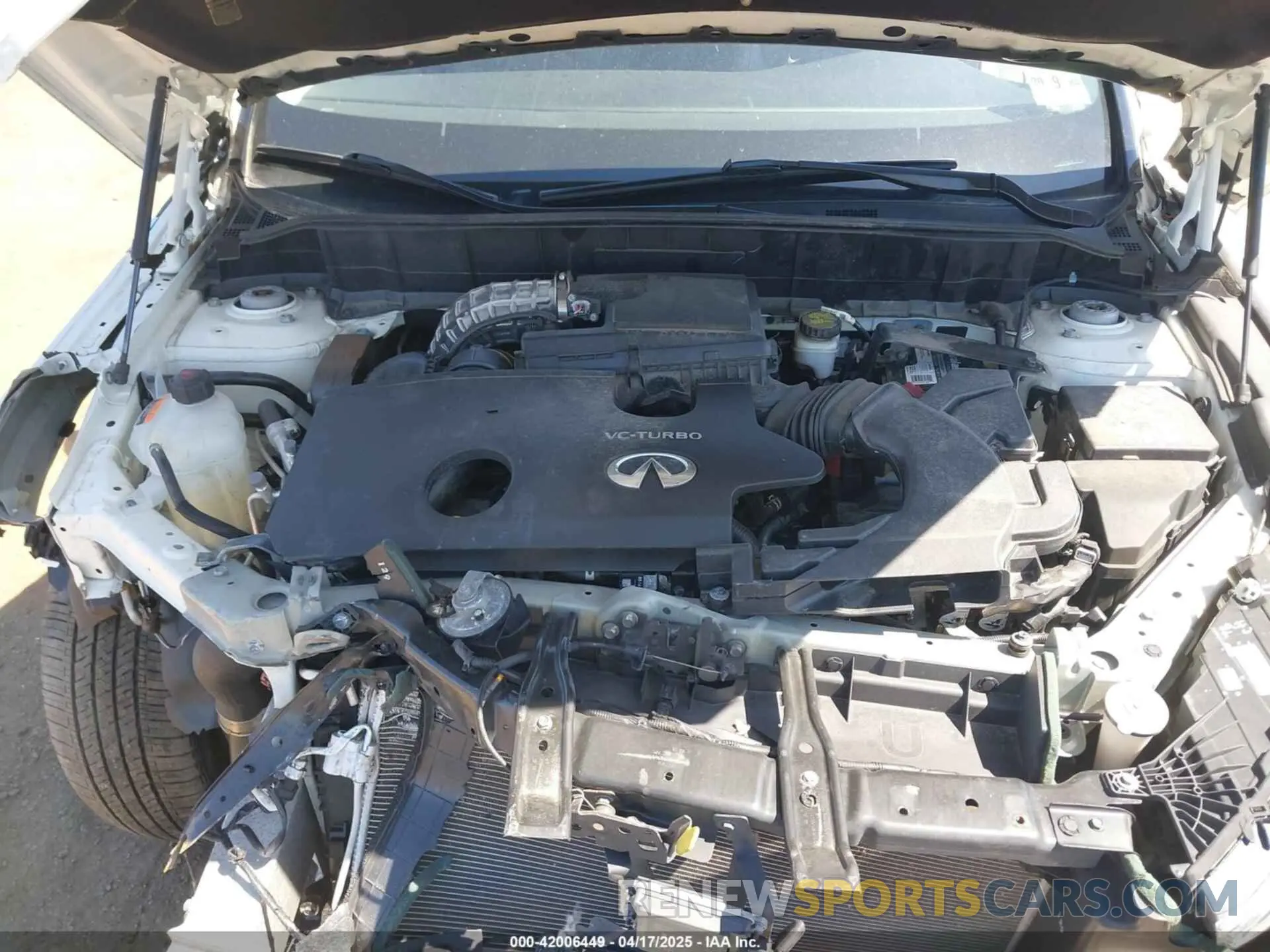 10 Photograph of a damaged car 3PCAJ5M30KF113891 INFINITI QX50 2019