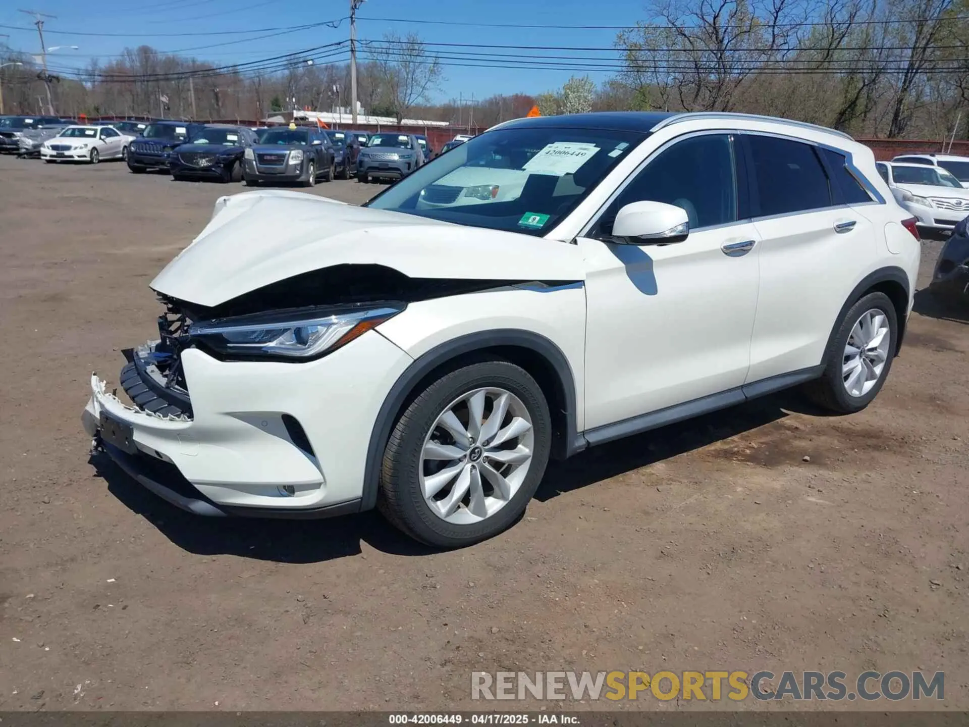 2 Photograph of a damaged car 3PCAJ5M30KF113891 INFINITI QX50 2019