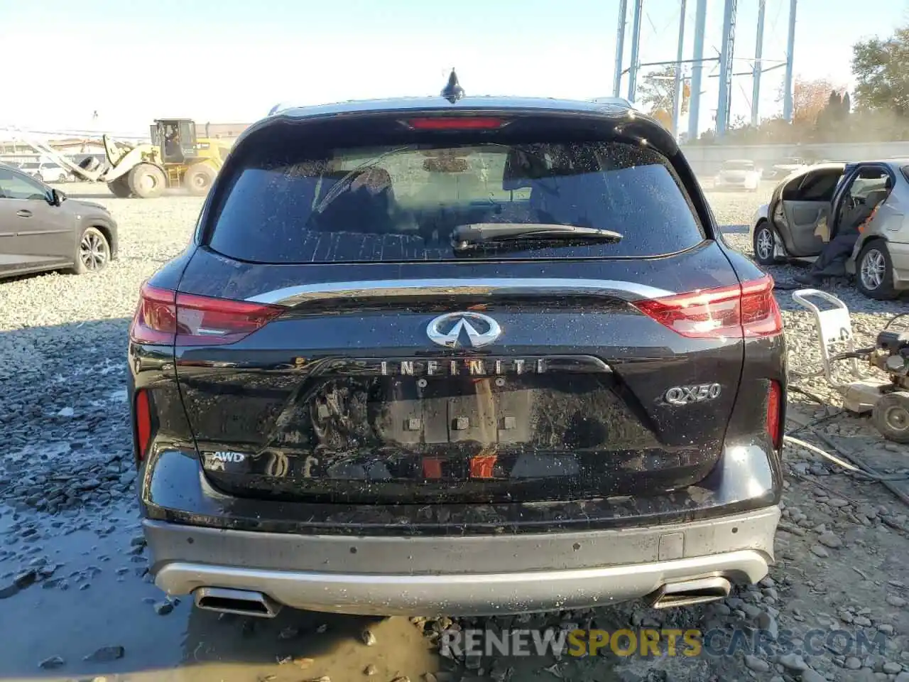 6 Photograph of a damaged car 3PCAJ5M30KF119075 INFINITI QX50 2019