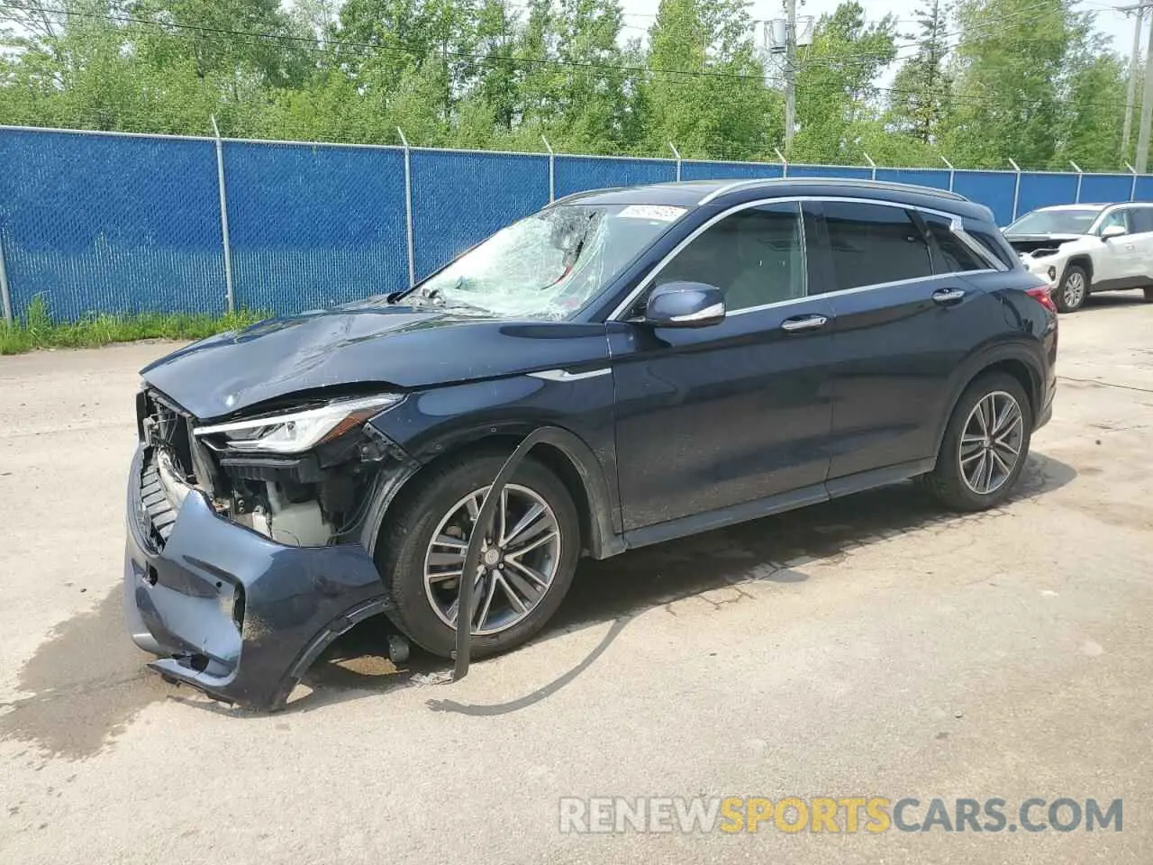 1 Photograph of a damaged car 3PCAJ5M30KF127029 INFINITI QX50 2019