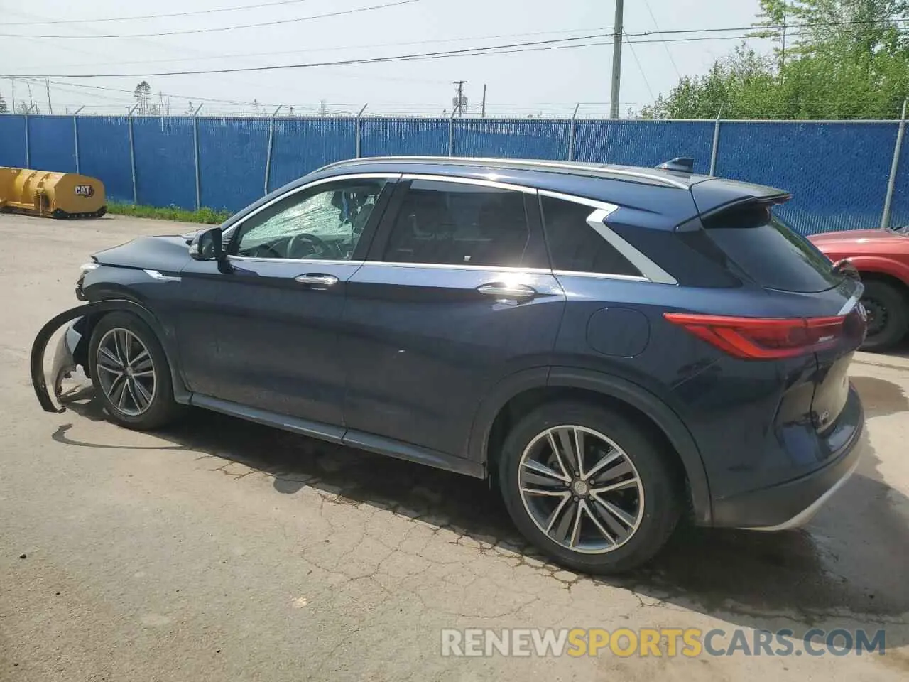 2 Photograph of a damaged car 3PCAJ5M30KF127029 INFINITI QX50 2019
