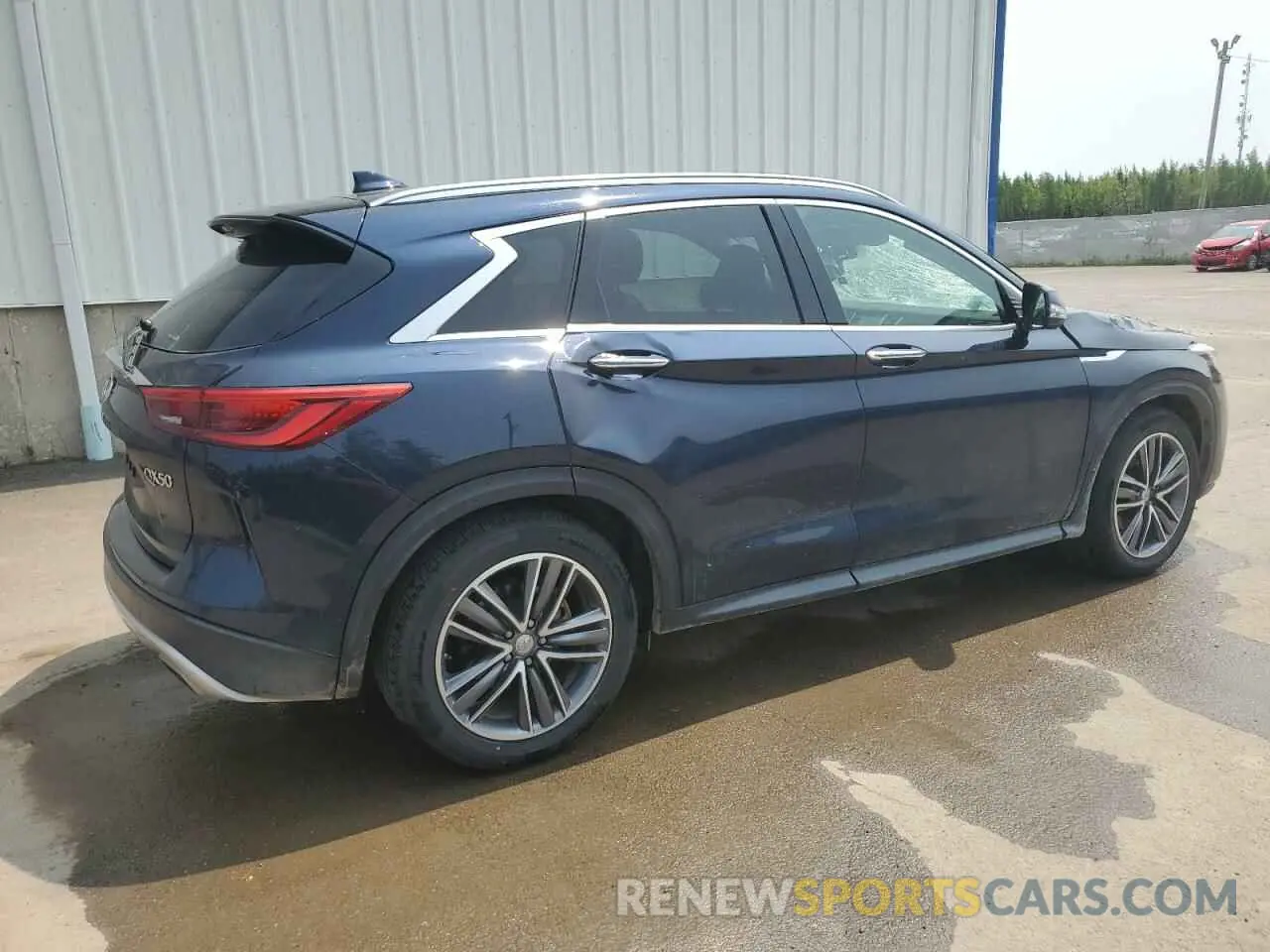 3 Photograph of a damaged car 3PCAJ5M30KF127029 INFINITI QX50 2019