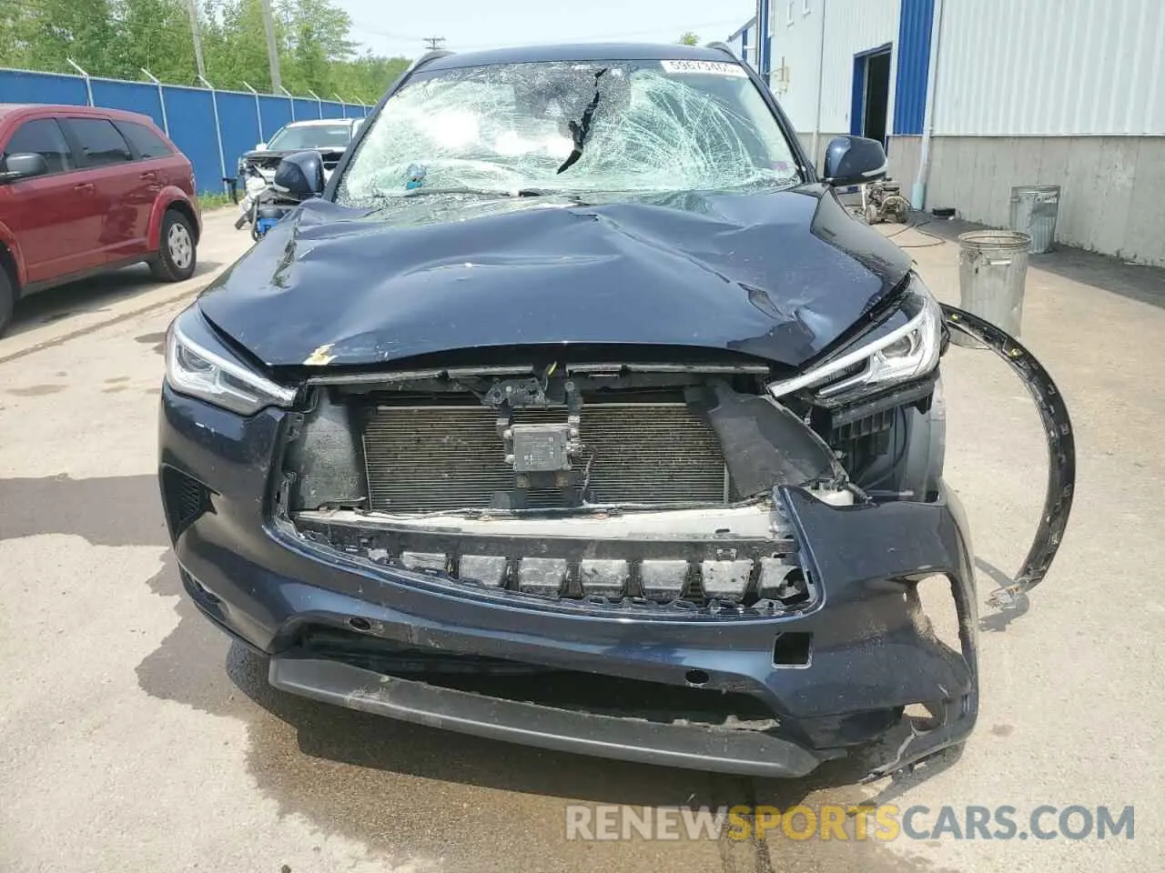 5 Photograph of a damaged car 3PCAJ5M30KF127029 INFINITI QX50 2019