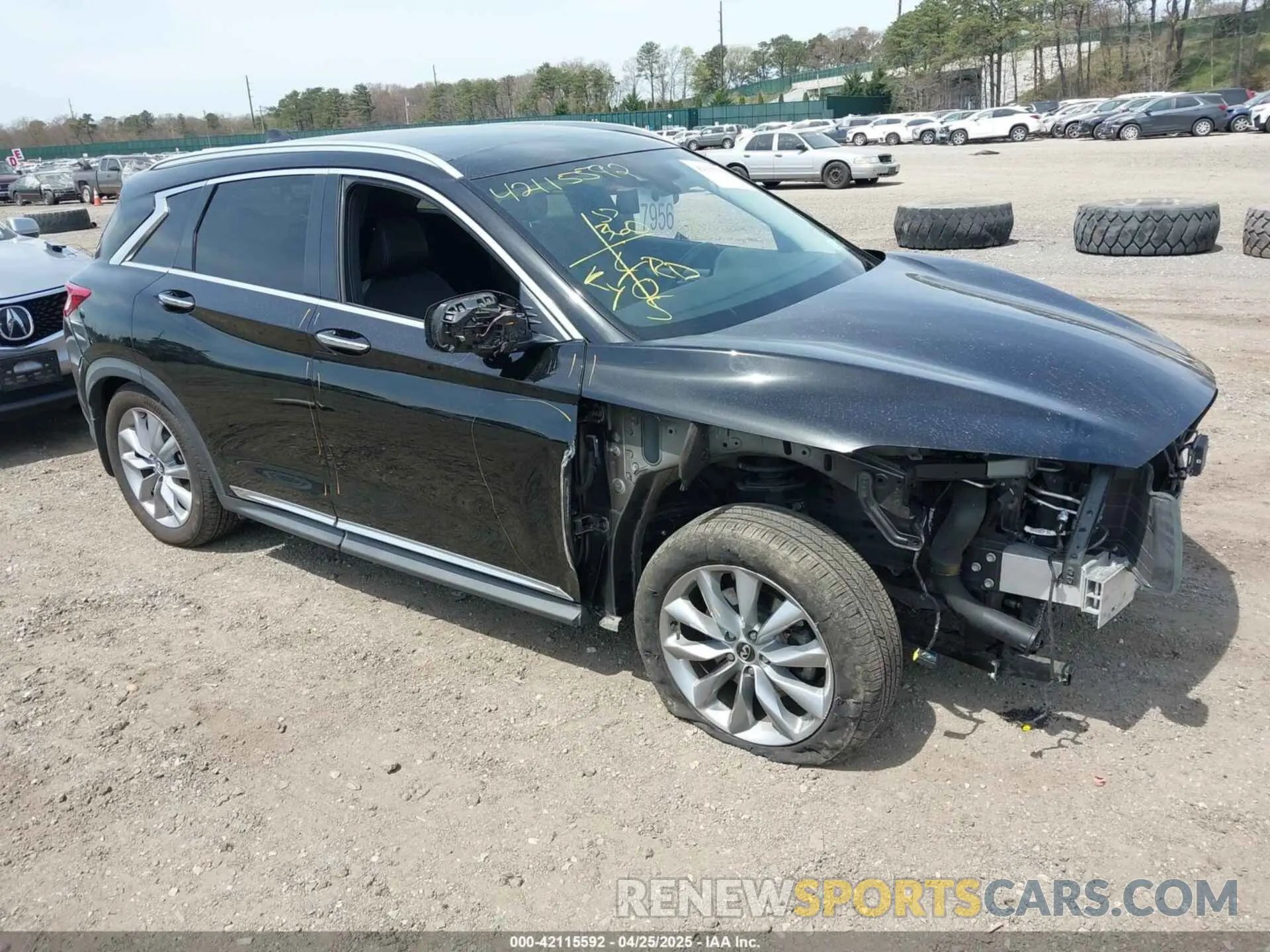 1 Photograph of a damaged car 3PCAJ5M30KF143733 INFINITI QX50 2019