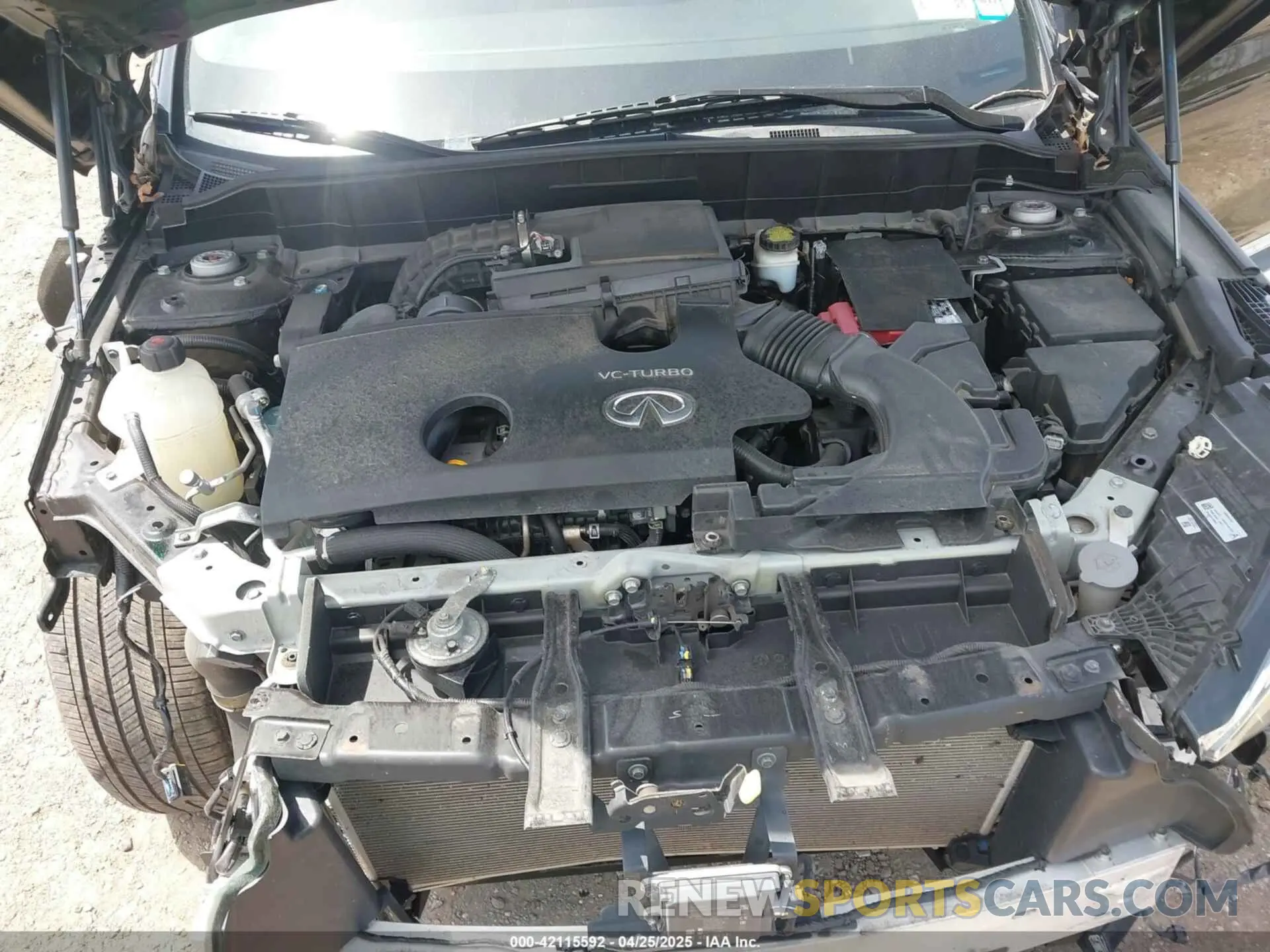 10 Photograph of a damaged car 3PCAJ5M30KF143733 INFINITI QX50 2019