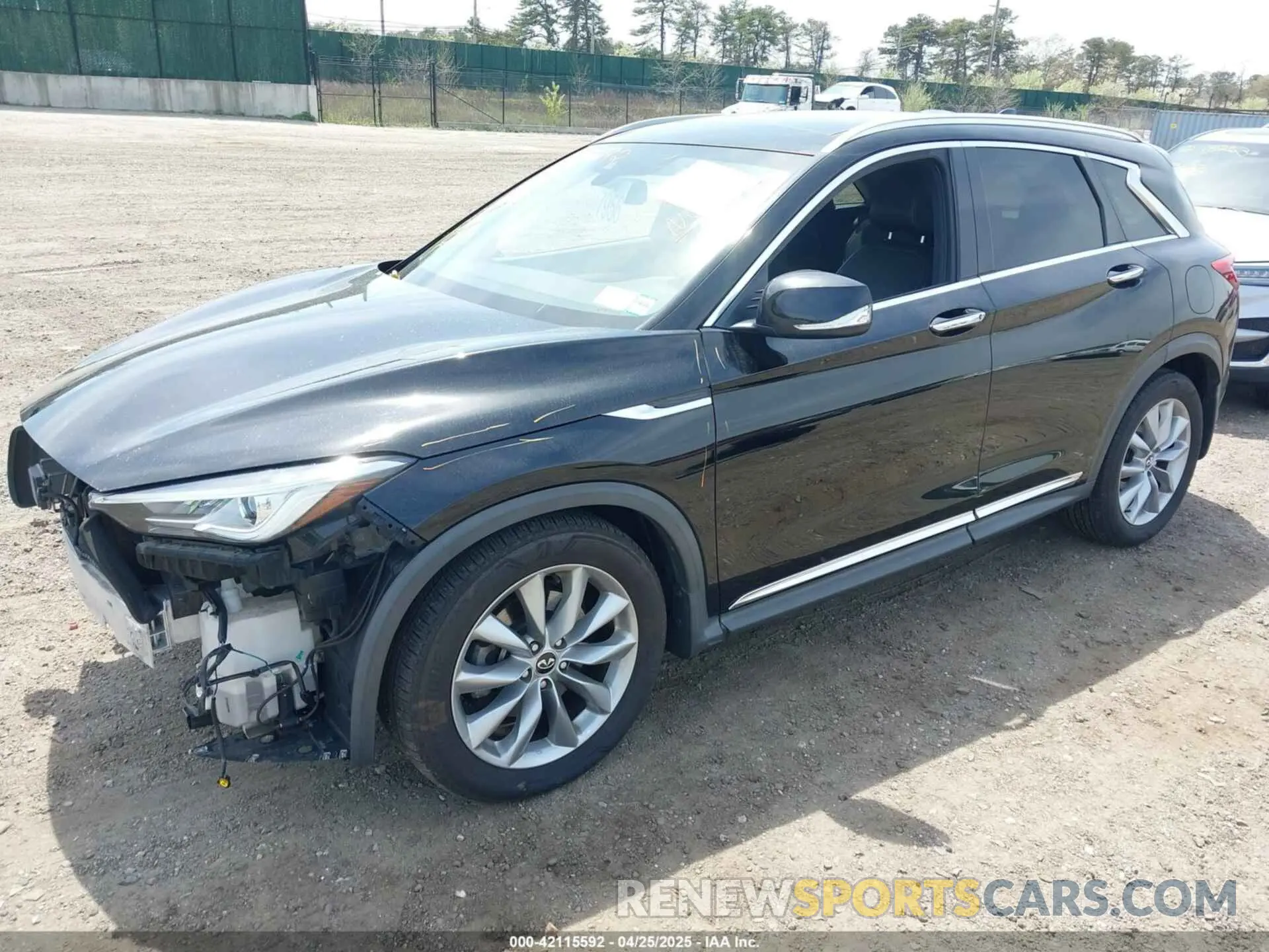 2 Photograph of a damaged car 3PCAJ5M30KF143733 INFINITI QX50 2019