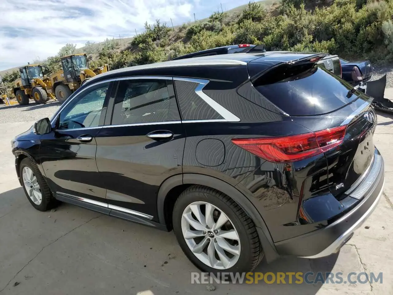 2 Photograph of a damaged car 3PCAJ5M31KF112409 INFINITI QX50 2019