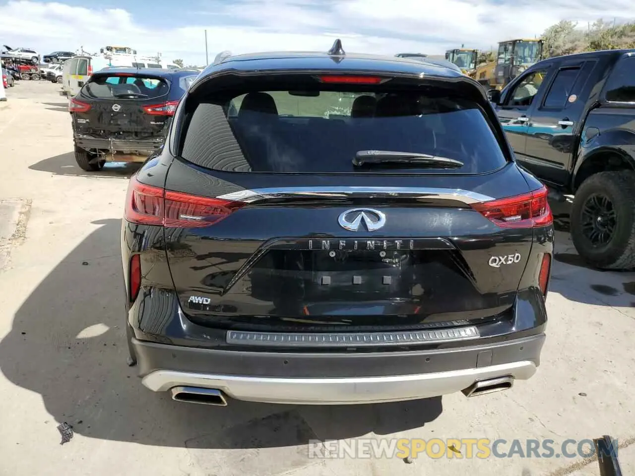 6 Photograph of a damaged car 3PCAJ5M31KF112409 INFINITI QX50 2019