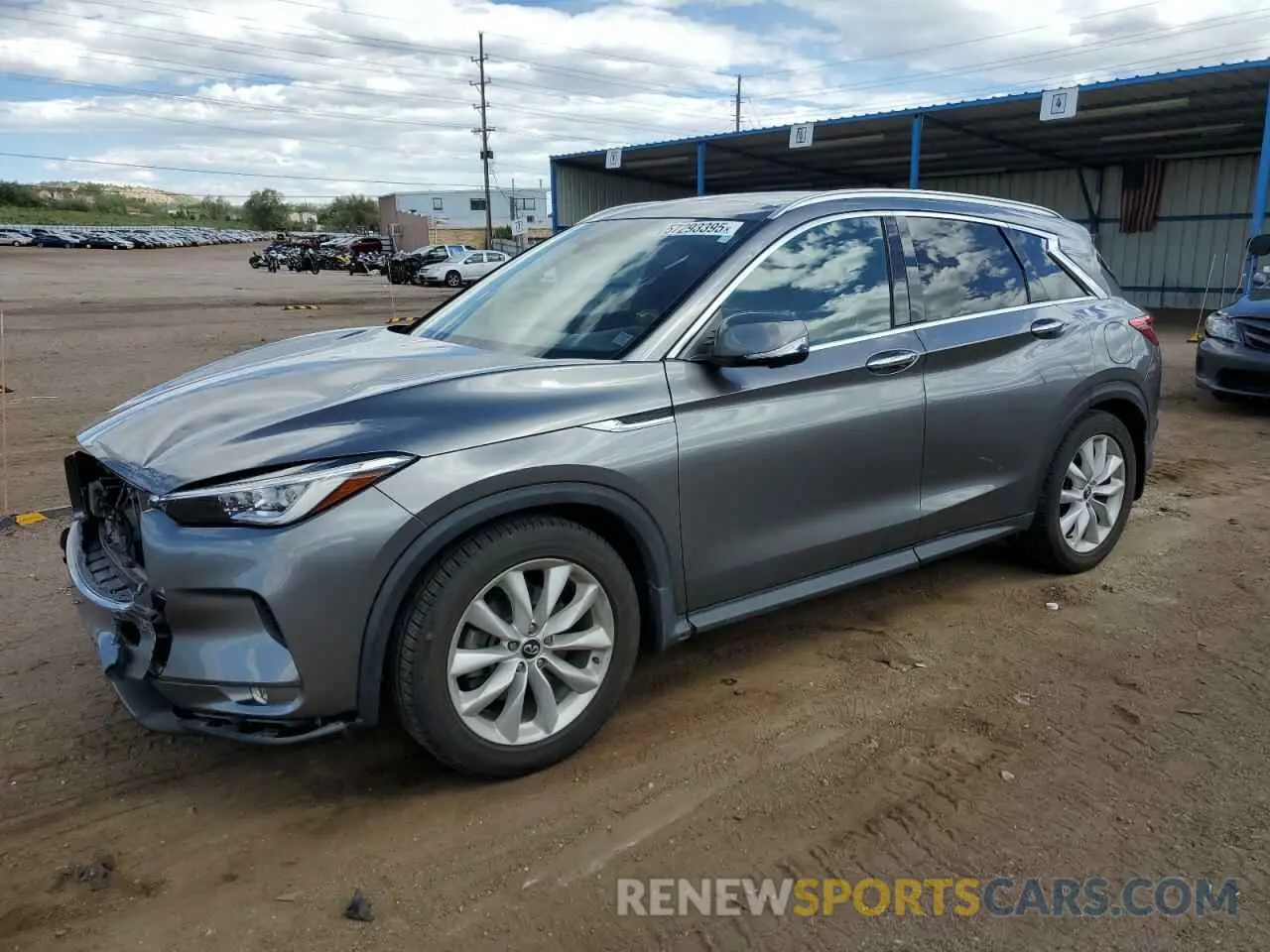 1 Photograph of a damaged car 3PCAJ5M31KF115178 INFINITI QX50 2019