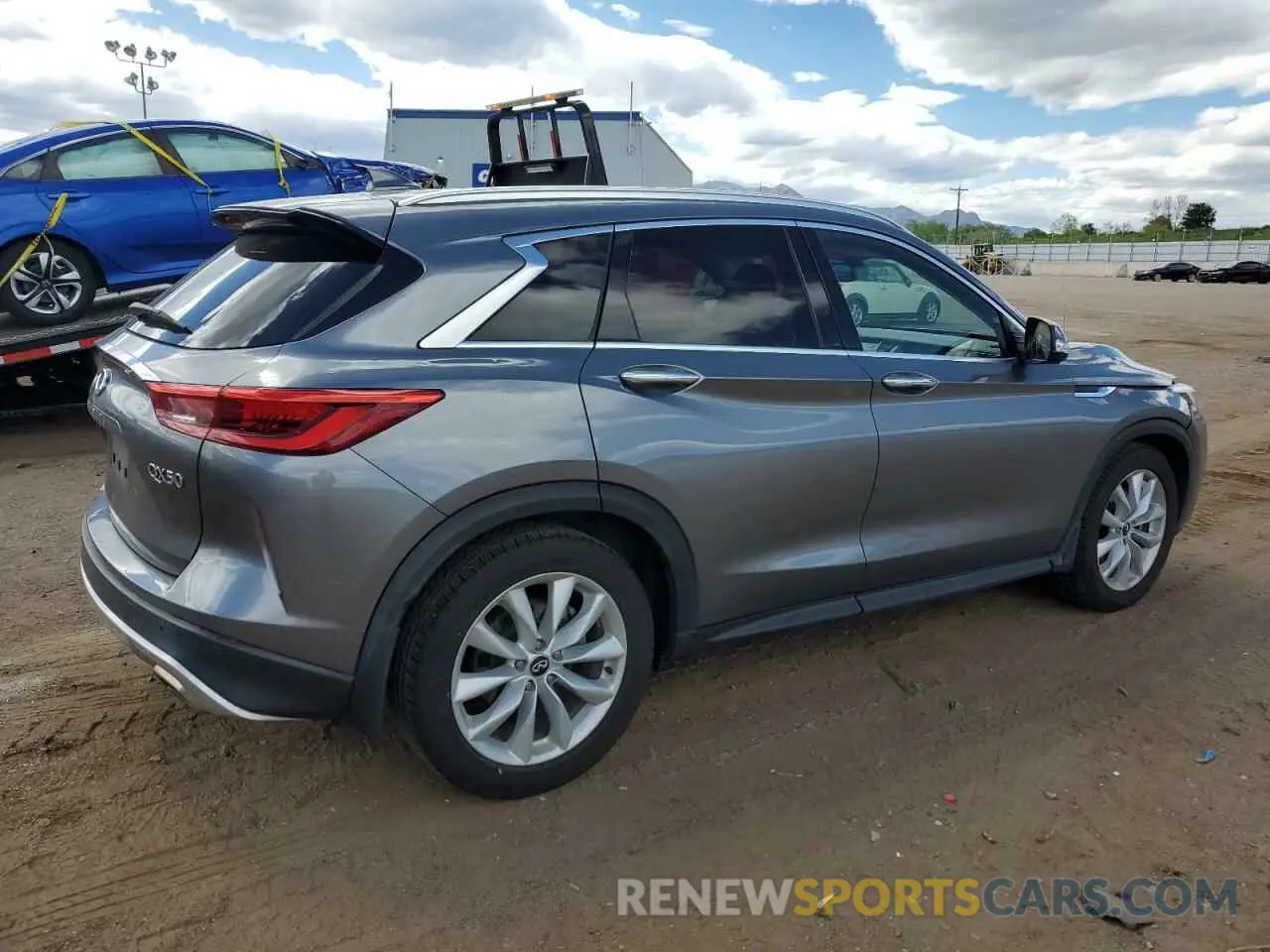 3 Photograph of a damaged car 3PCAJ5M31KF115178 INFINITI QX50 2019
