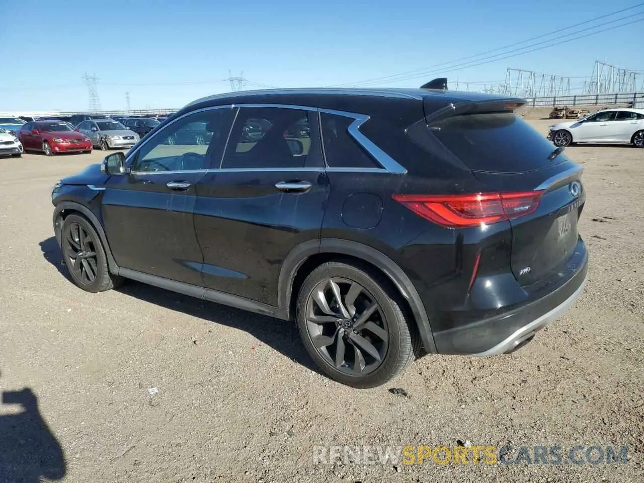 2 Photograph of a damaged car 3PCAJ5M31KF133096 INFINITI QX50 2019