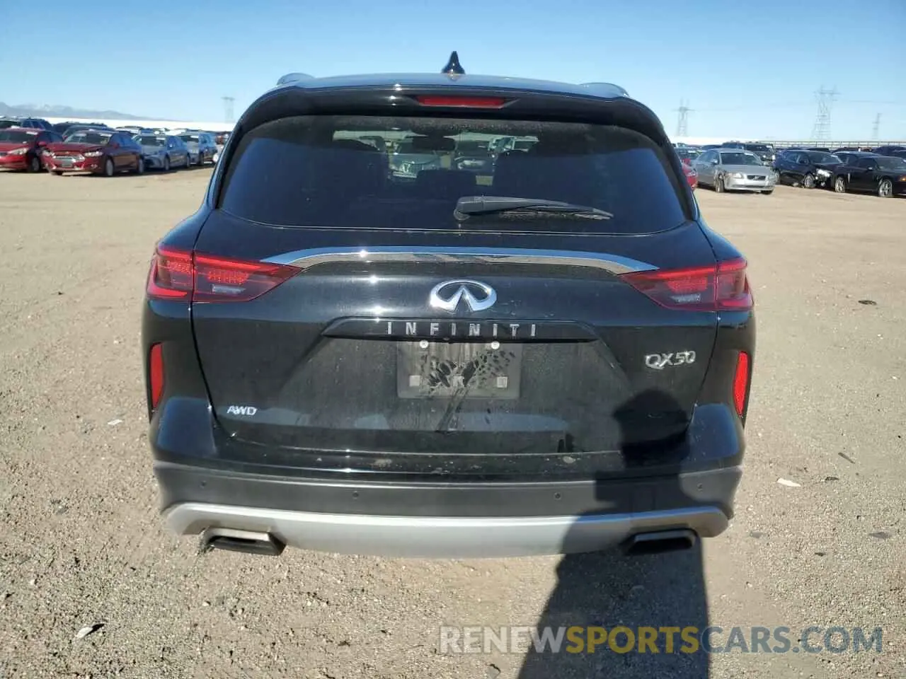 6 Photograph of a damaged car 3PCAJ5M31KF133096 INFINITI QX50 2019