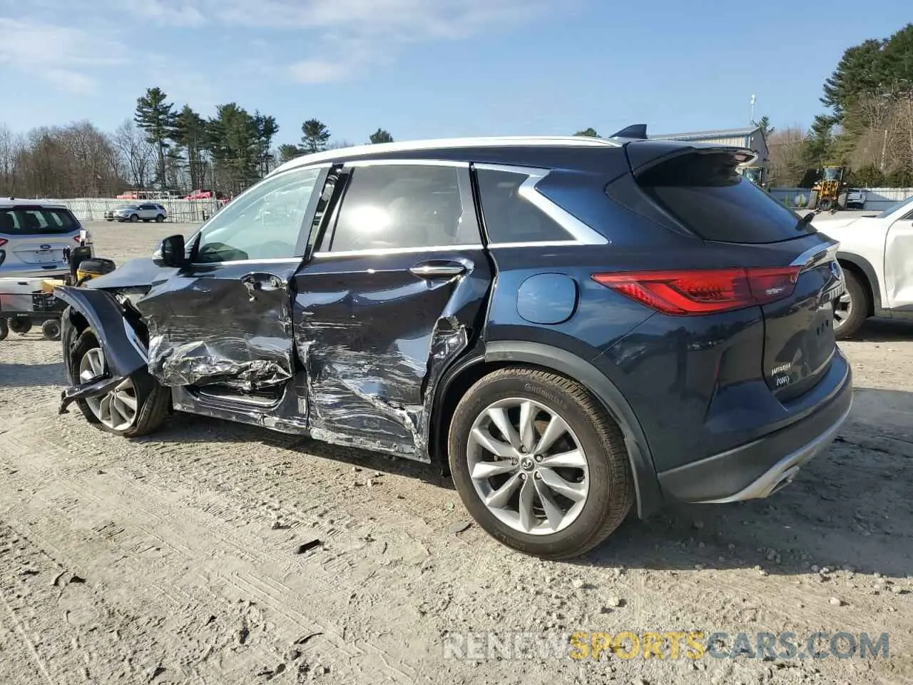 2 Photograph of a damaged car 3PCAJ5M31KF145622 INFINITI QX50 2019