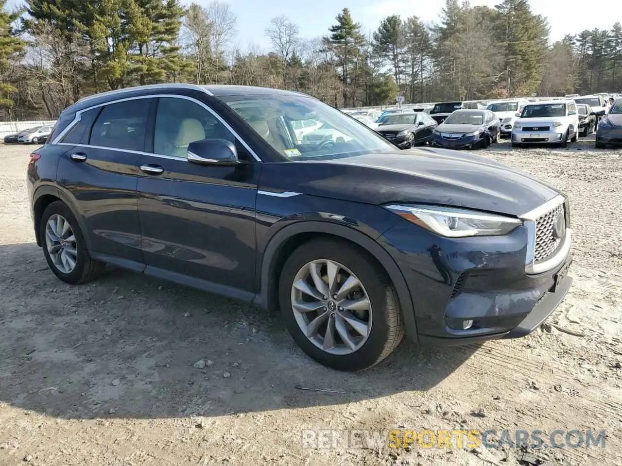 4 Photograph of a damaged car 3PCAJ5M31KF145622 INFINITI QX50 2019