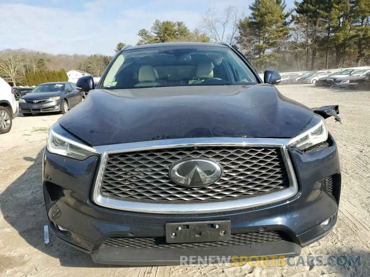 5 Photograph of a damaged car 3PCAJ5M31KF145622 INFINITI QX50 2019