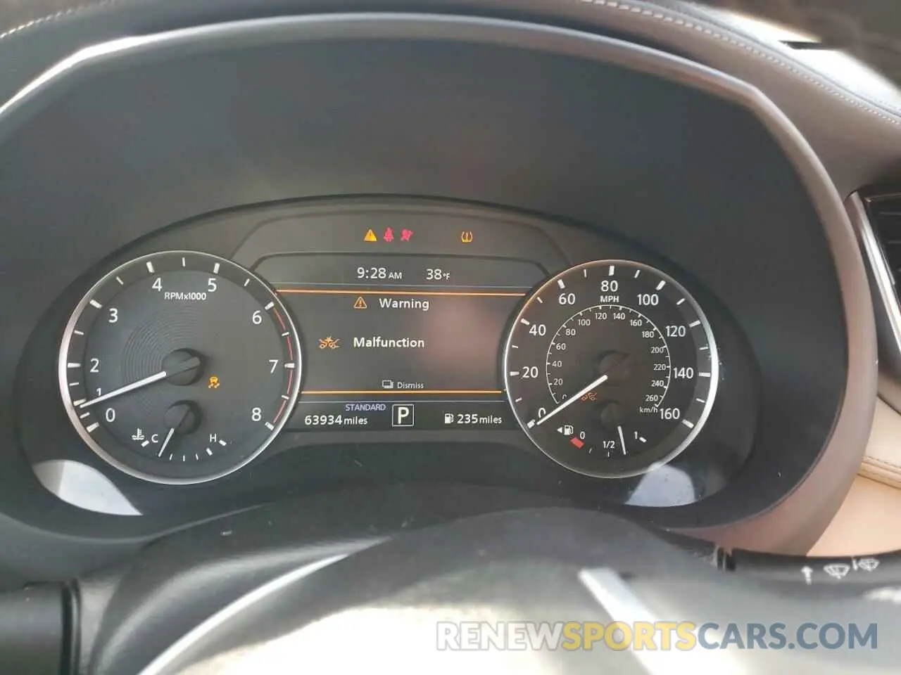 9 Photograph of a damaged car 3PCAJ5M31KF145622 INFINITI QX50 2019