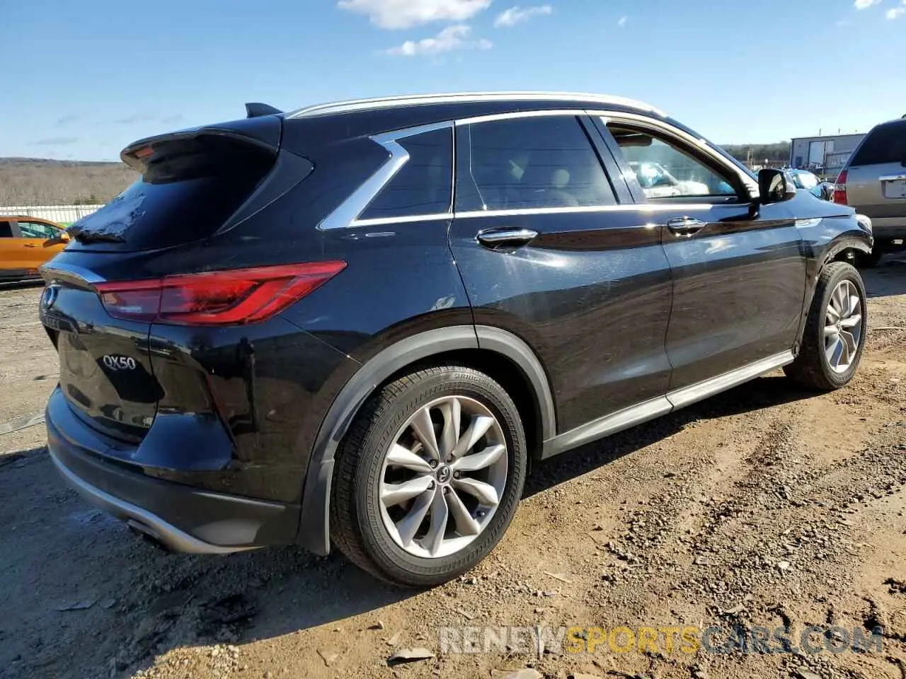 3 Photograph of a damaged car 3PCAJ5M31KF147578 INFINITI QX50 2019