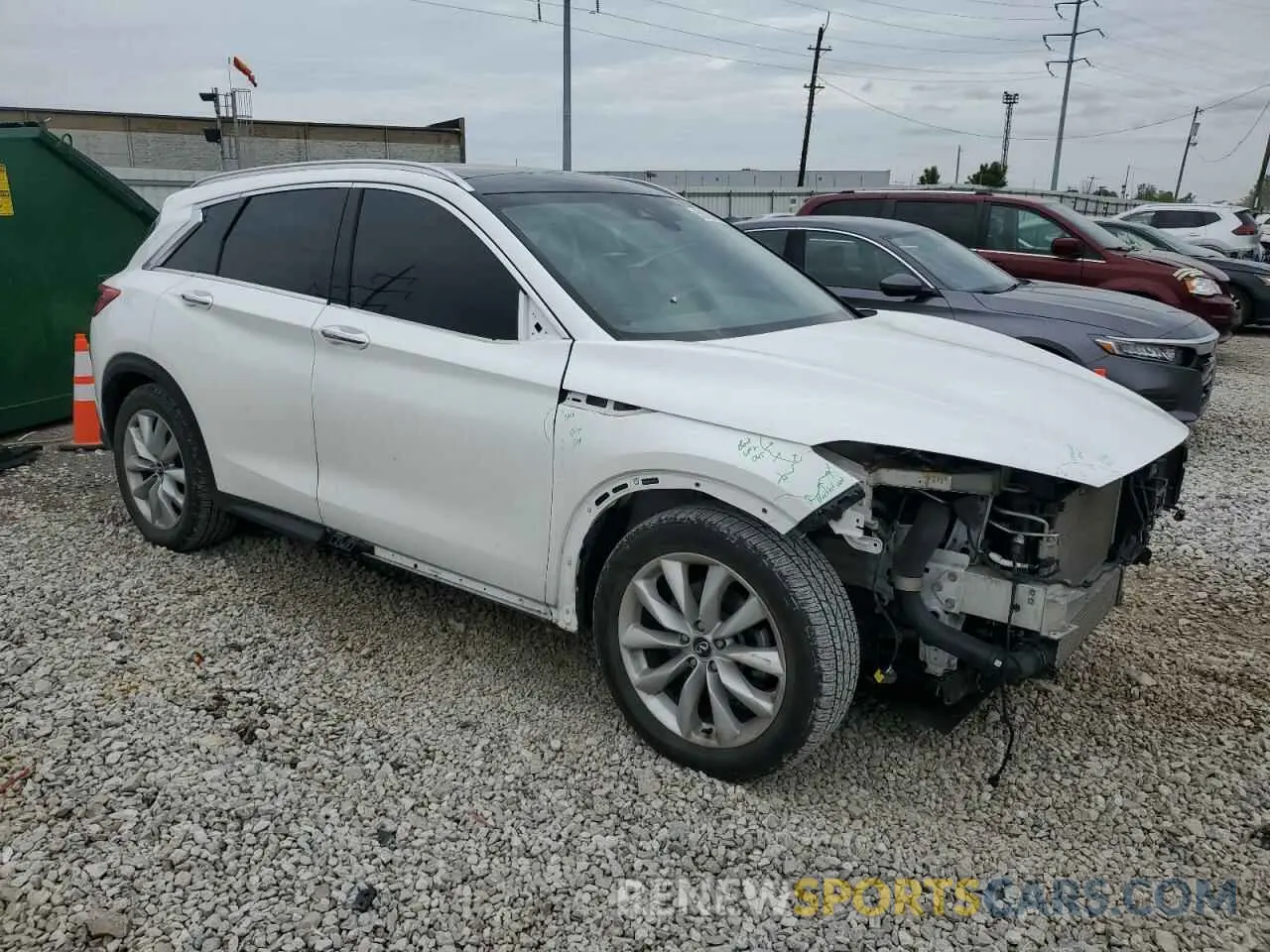 4 Photograph of a damaged car 3PCAJ5M32KF100933 INFINITI QX50 2019