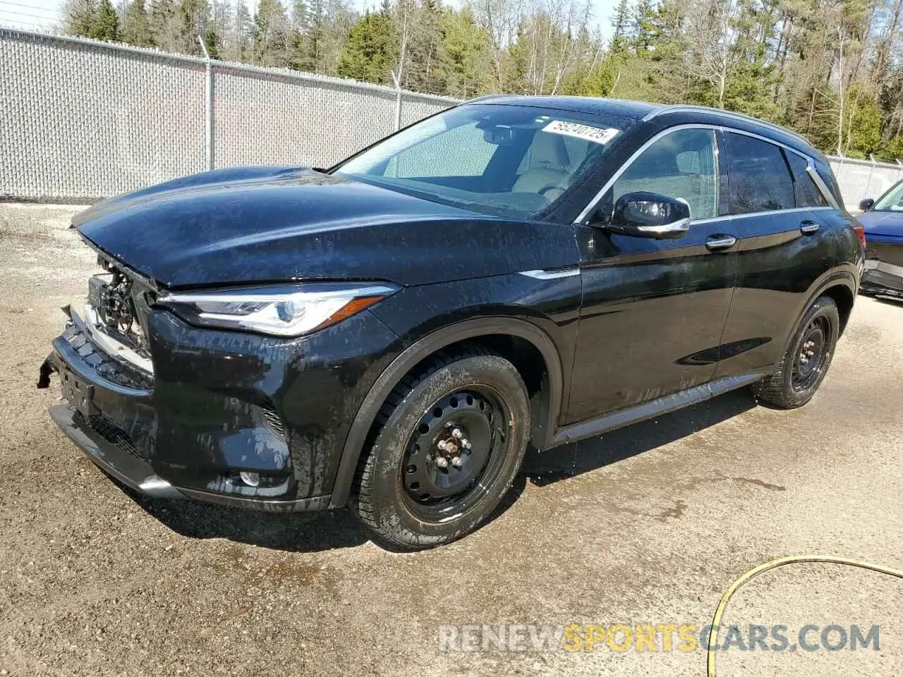 1 Photograph of a damaged car 3PCAJ5M32KF113858 INFINITI QX50 2019