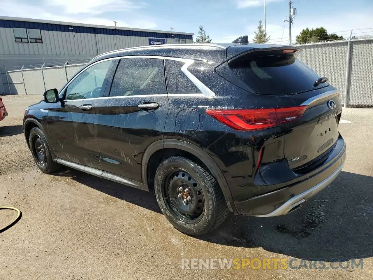 2 Photograph of a damaged car 3PCAJ5M32KF113858 INFINITI QX50 2019