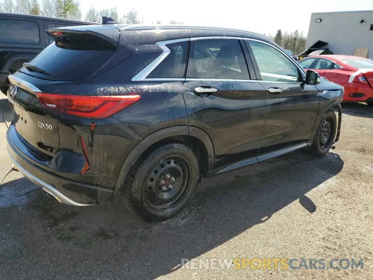 3 Photograph of a damaged car 3PCAJ5M32KF113858 INFINITI QX50 2019