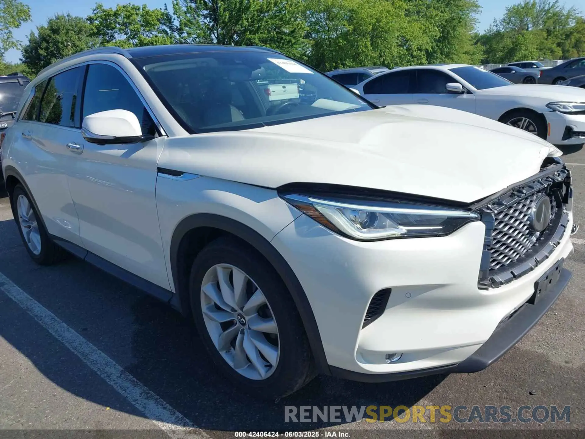 1 Photograph of a damaged car 3PCAJ5M32KF119272 INFINITI QX50 2019