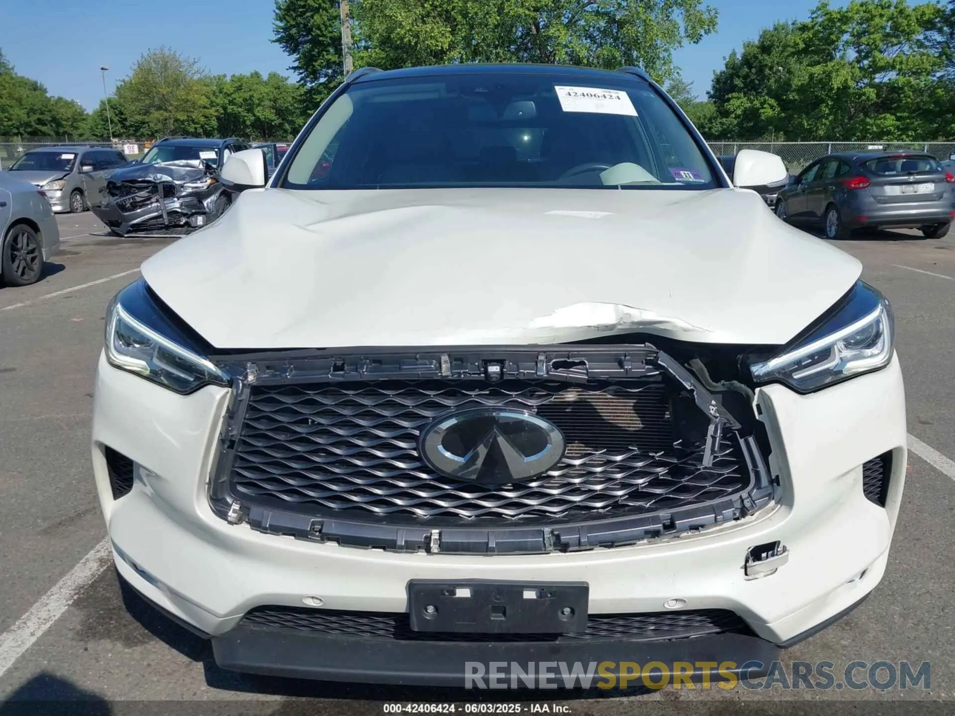 6 Photograph of a damaged car 3PCAJ5M32KF119272 INFINITI QX50 2019