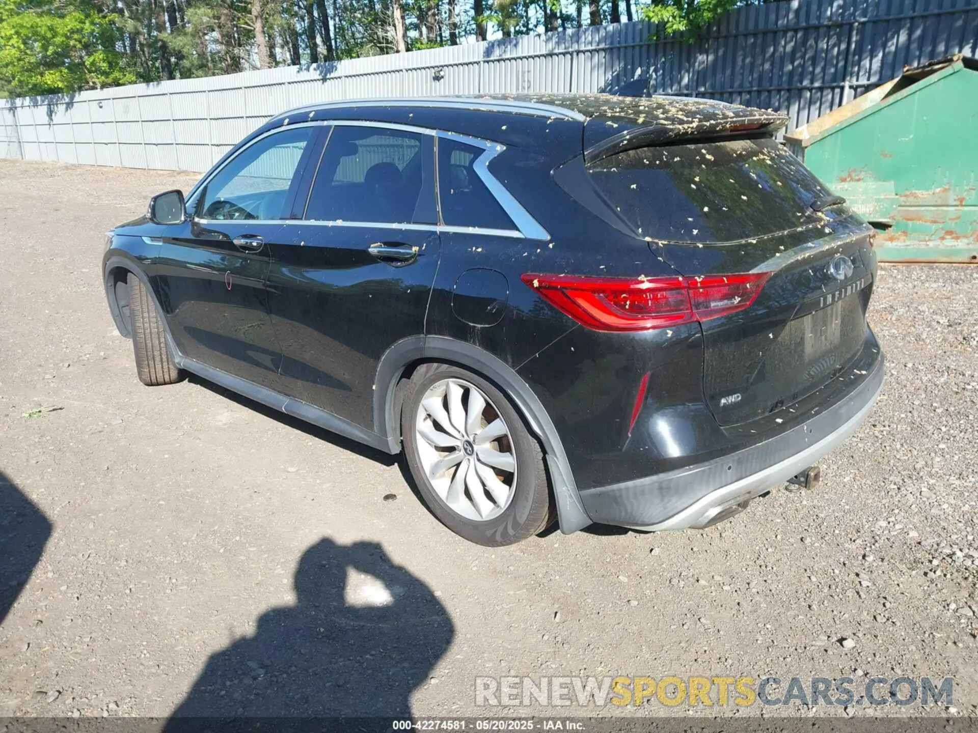3 Photograph of a damaged car 3PCAJ5M32KF123757 INFINITI QX50 2019
