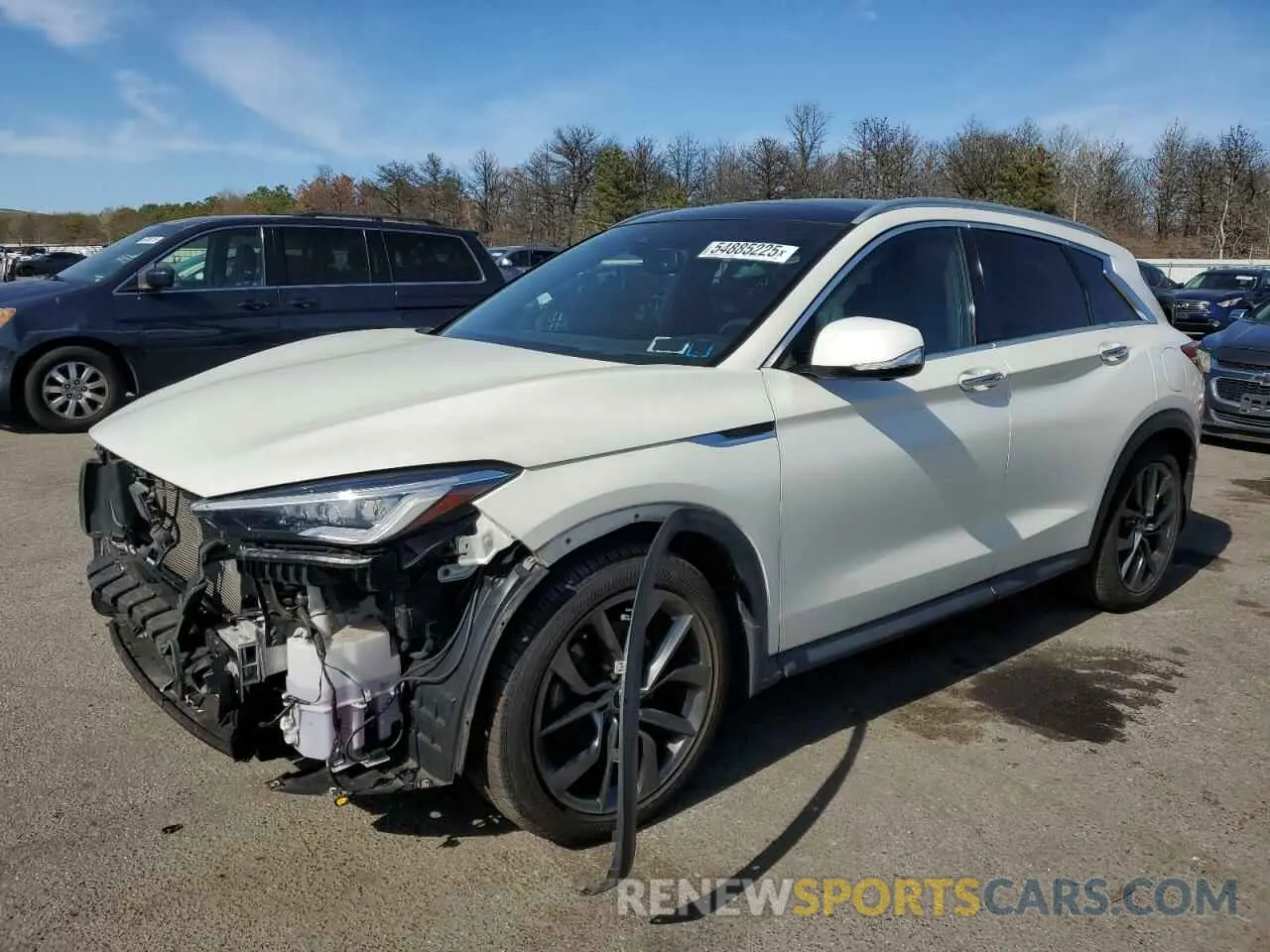 1 Photograph of a damaged car 3PCAJ5M32KF126917 INFINITI QX50 2019