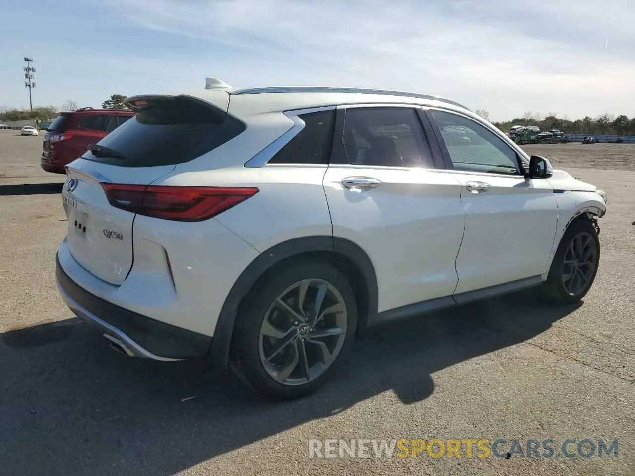 3 Photograph of a damaged car 3PCAJ5M32KF126917 INFINITI QX50 2019