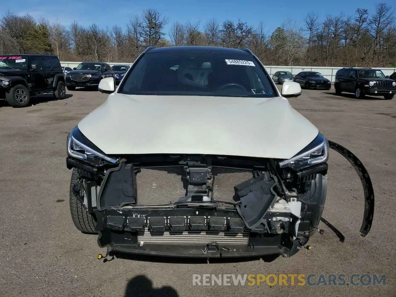 5 Photograph of a damaged car 3PCAJ5M32KF126917 INFINITI QX50 2019