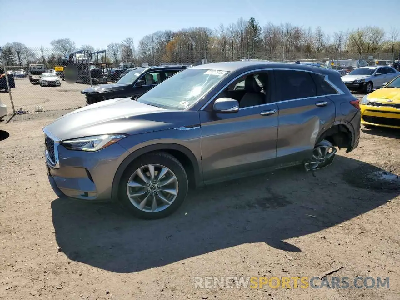 1 Photograph of a damaged car 3PCAJ5M32KF132992 INFINITI QX50 2019