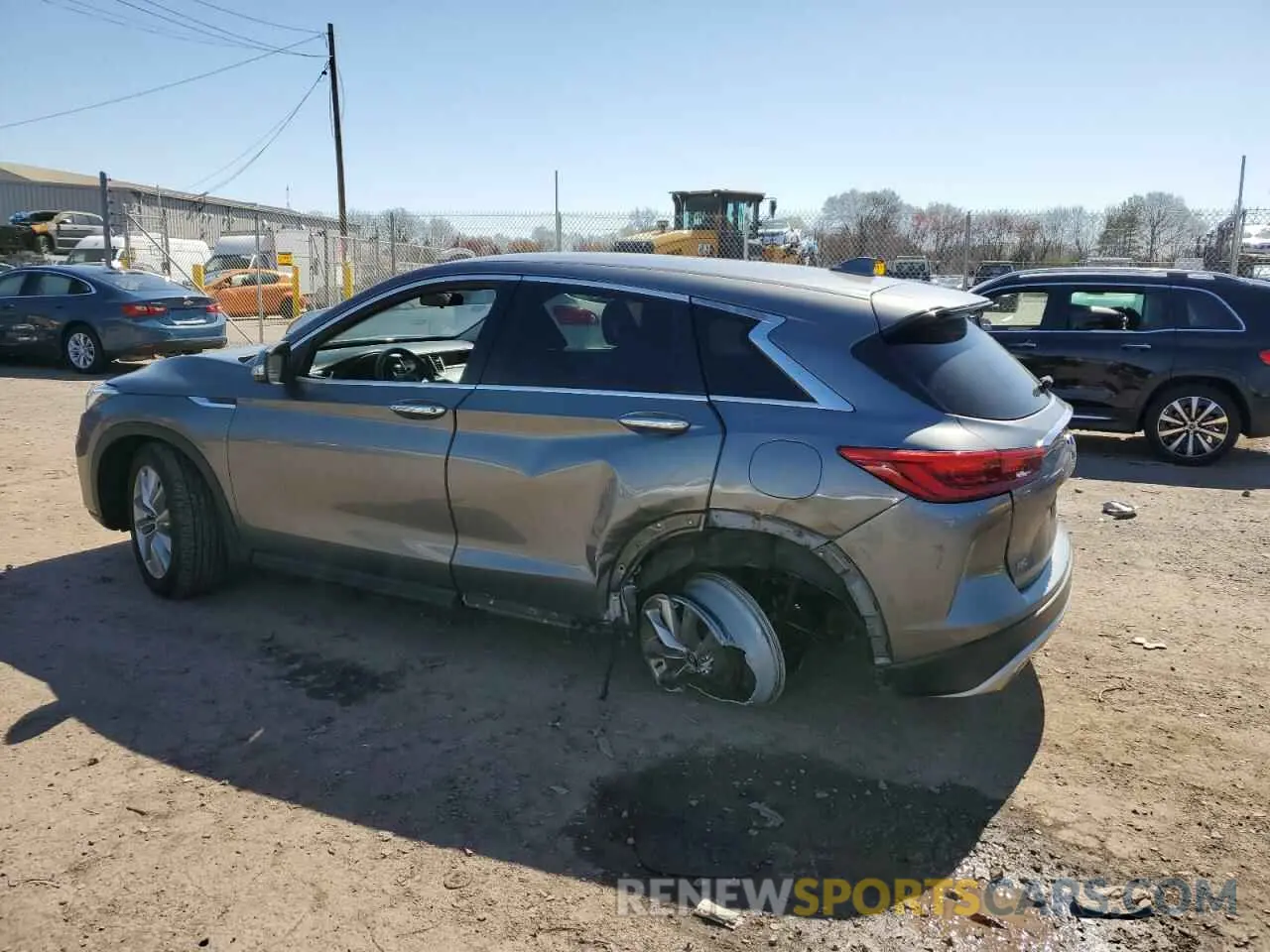 2 Photograph of a damaged car 3PCAJ5M32KF132992 INFINITI QX50 2019